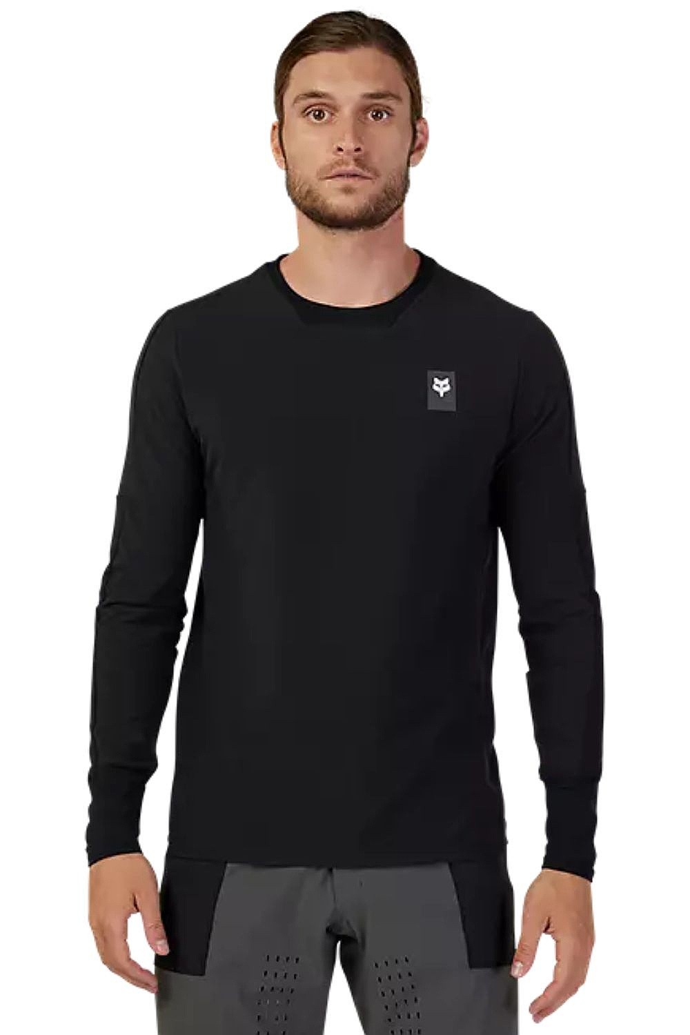 Fahrradanzug Fox Defend Thermal Jersey LS - Black - men´s