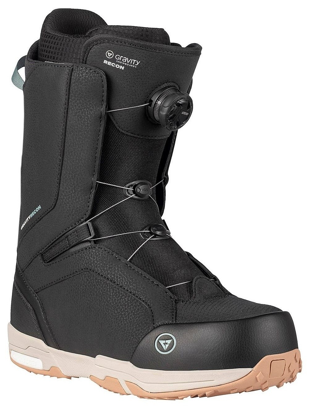sko Gravity Recon Atop Boa - Black - men´s