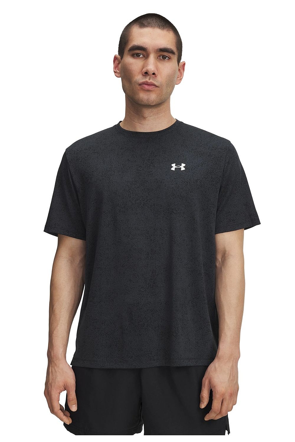póló Under Armour Tech Pixelate - Black/White - men´s