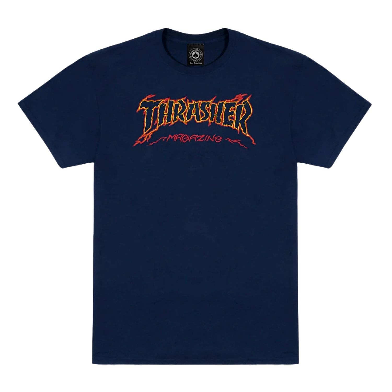 tričko Thrasher Cracked By Exteenager - Navy - men´s