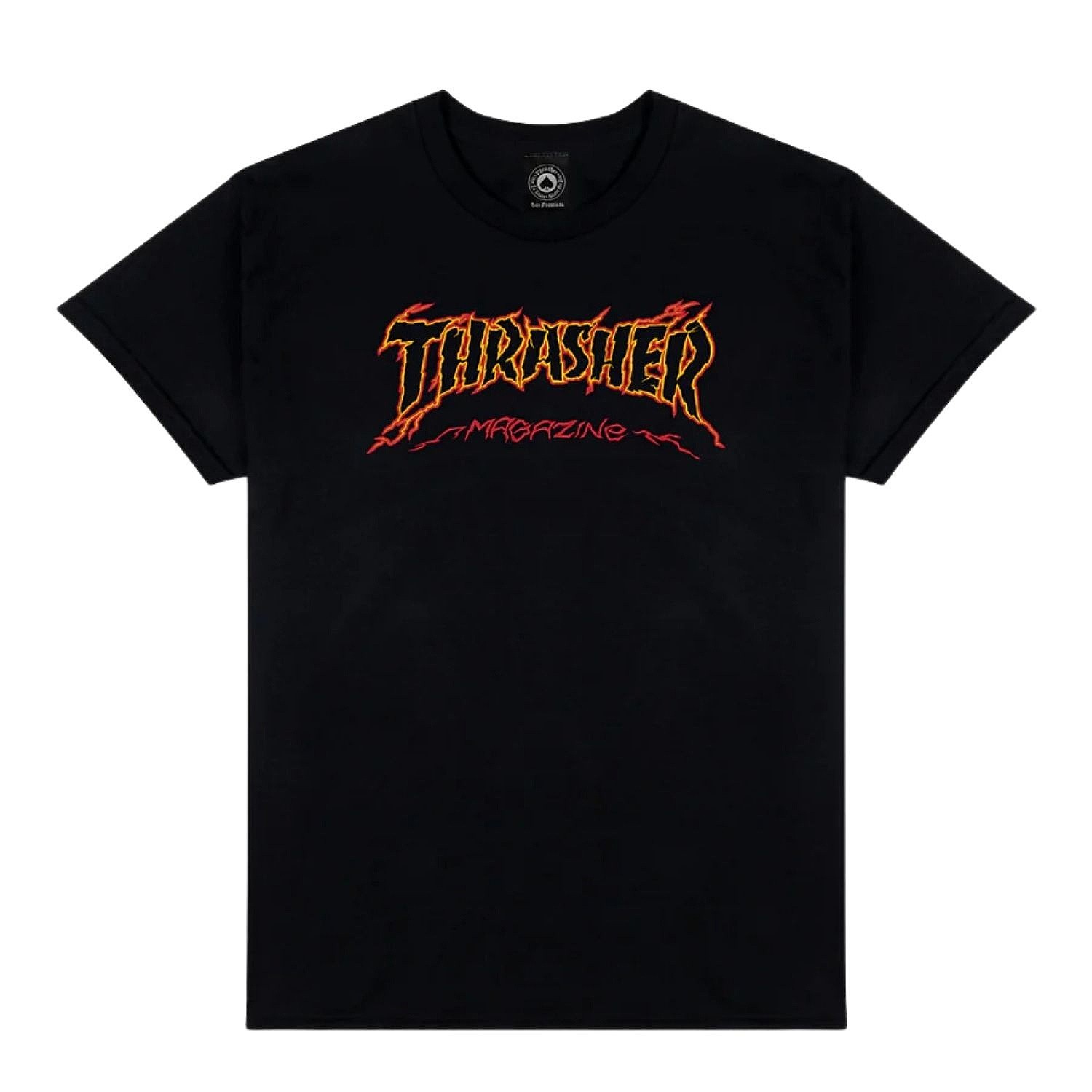 tričko Thrasher Cracked By Exteenager - Black - men´s