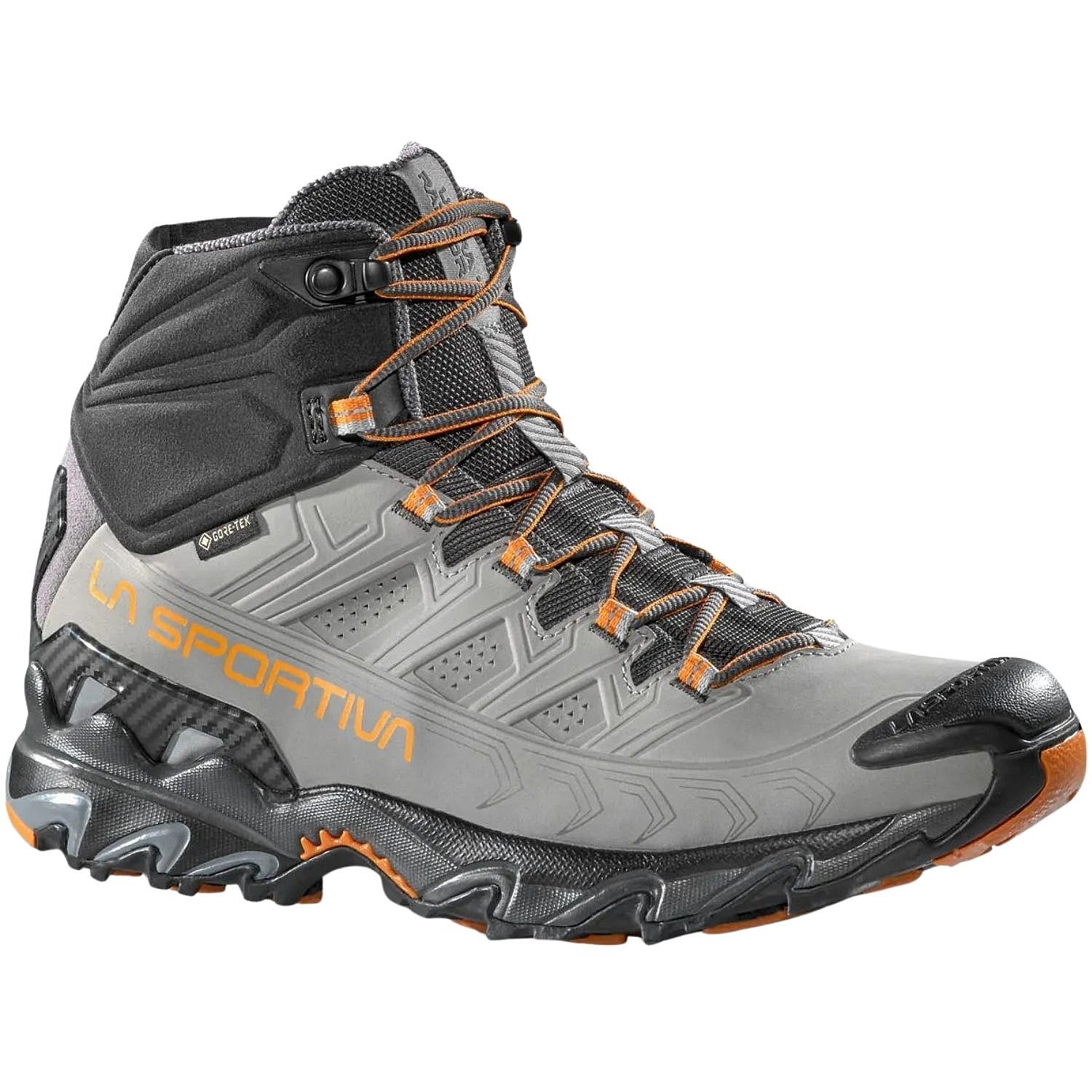 chaussures La Sportiva Ultra Raptor II Mid Leather GTX - Grey/Marmalade - men´s