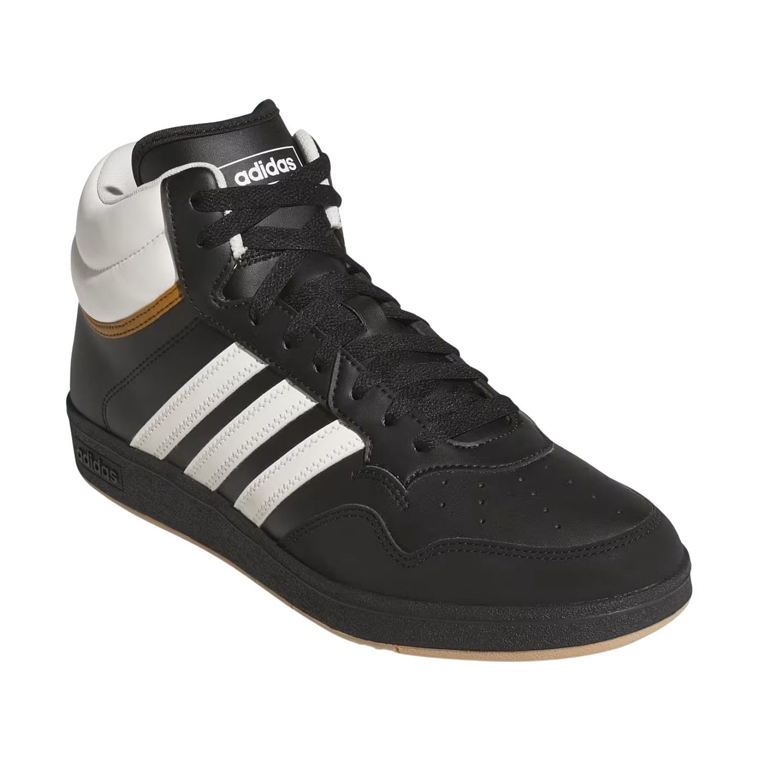 sko adidas Performance Hoops 4.0 Mid - Core Black/White/Brown Stripe - men´s