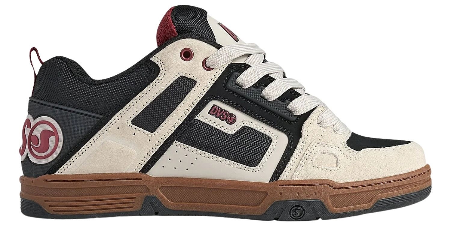 zapatos DVS Comanche - Silver Grey/Black/Ruby Wine - men´s