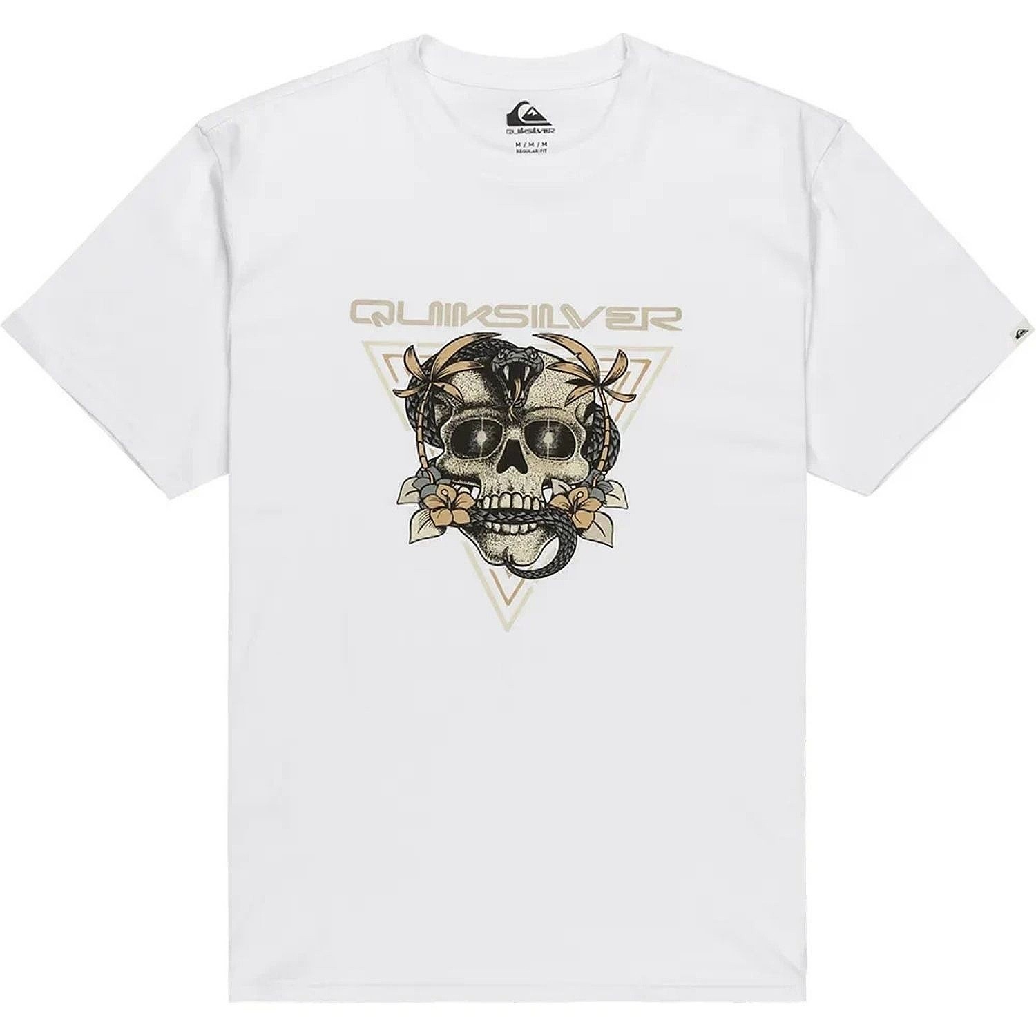 tricou Quiksilver Core Skull - WBB0/White - men´s
