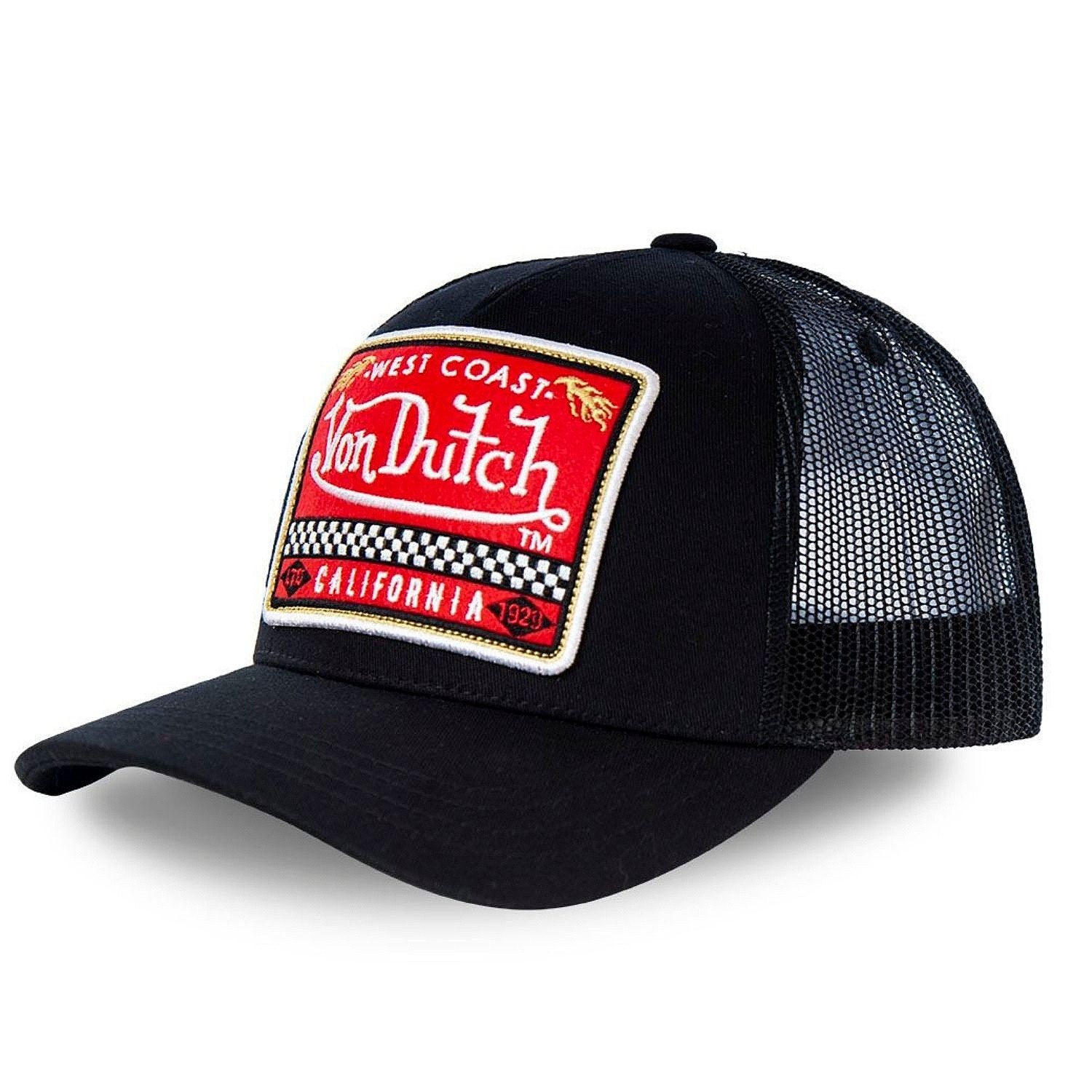 cap Von Dutch West Coach Trucker - Black