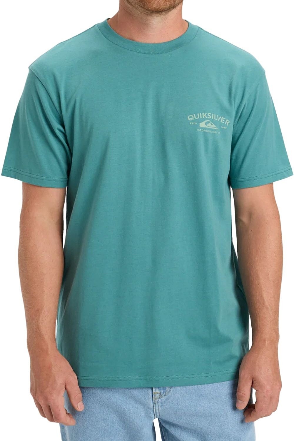 T-shirt Quiksilver Anchor Lockup - GMW0/Deep Sea - men´s