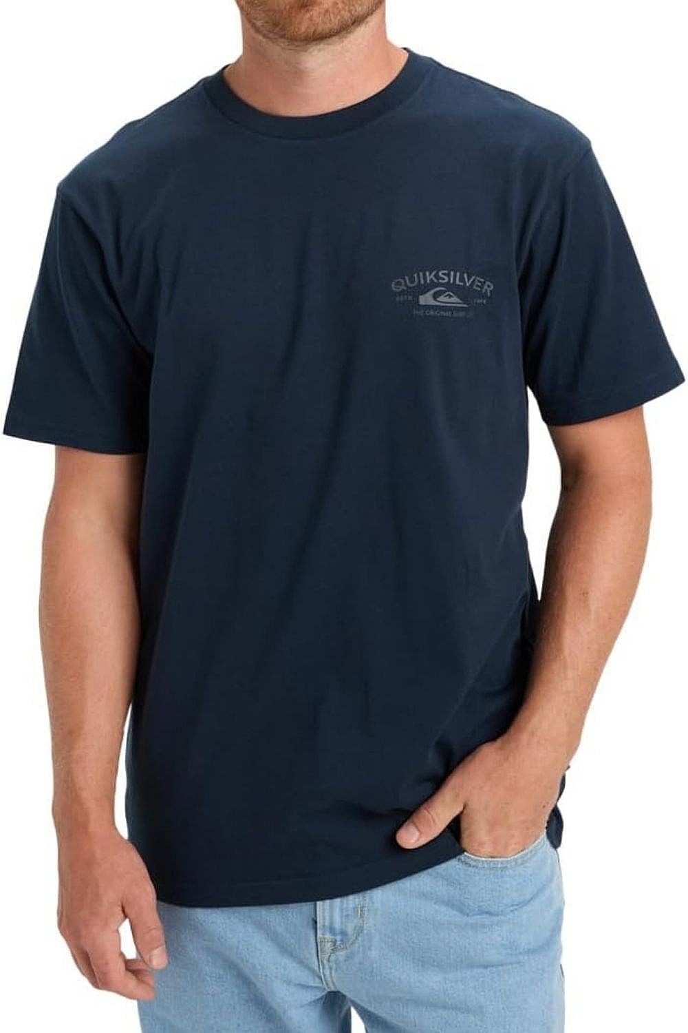 tričko Quiksilver Anchor Lockup - KTP0/Dark Navy - men´s