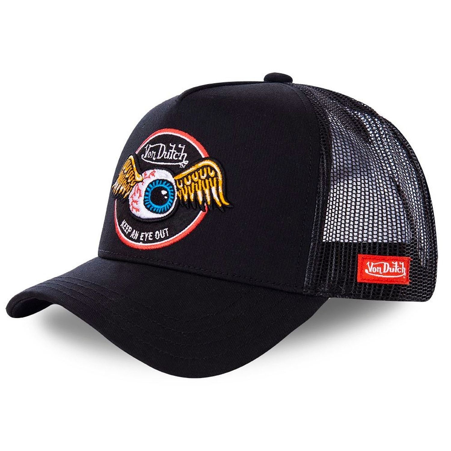 Kappe Von Dutch Rag Keep An Eye Out Trucker - Black
