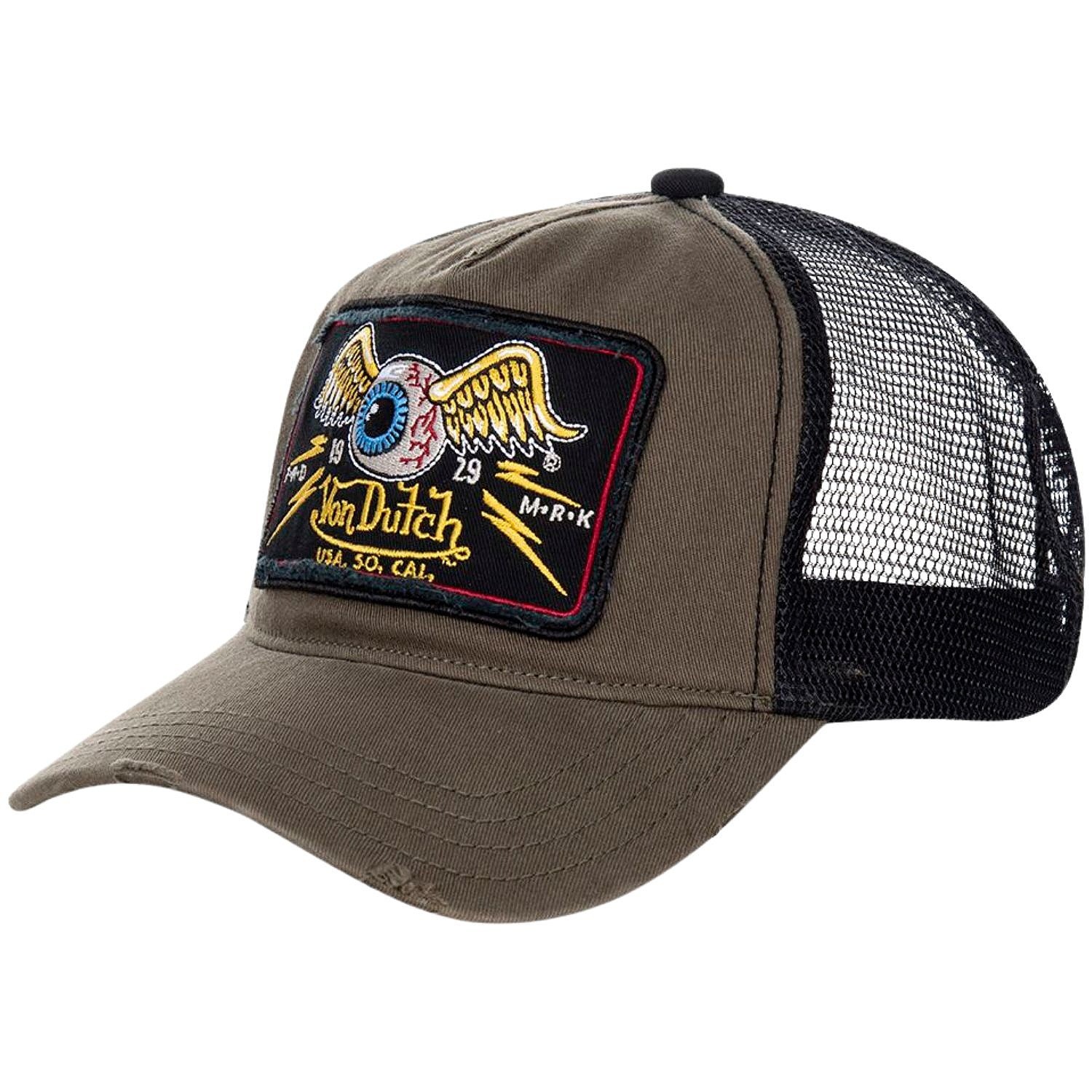 casquette Von Dutch Flying Eye Trucker - Khaki Green