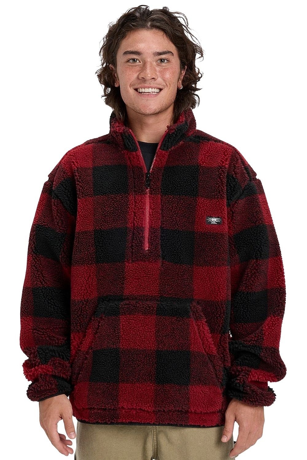 Jacke Quiksilver Mercury Woodlands Sherpa - RSG1/Woodlands Biking Red - men´s