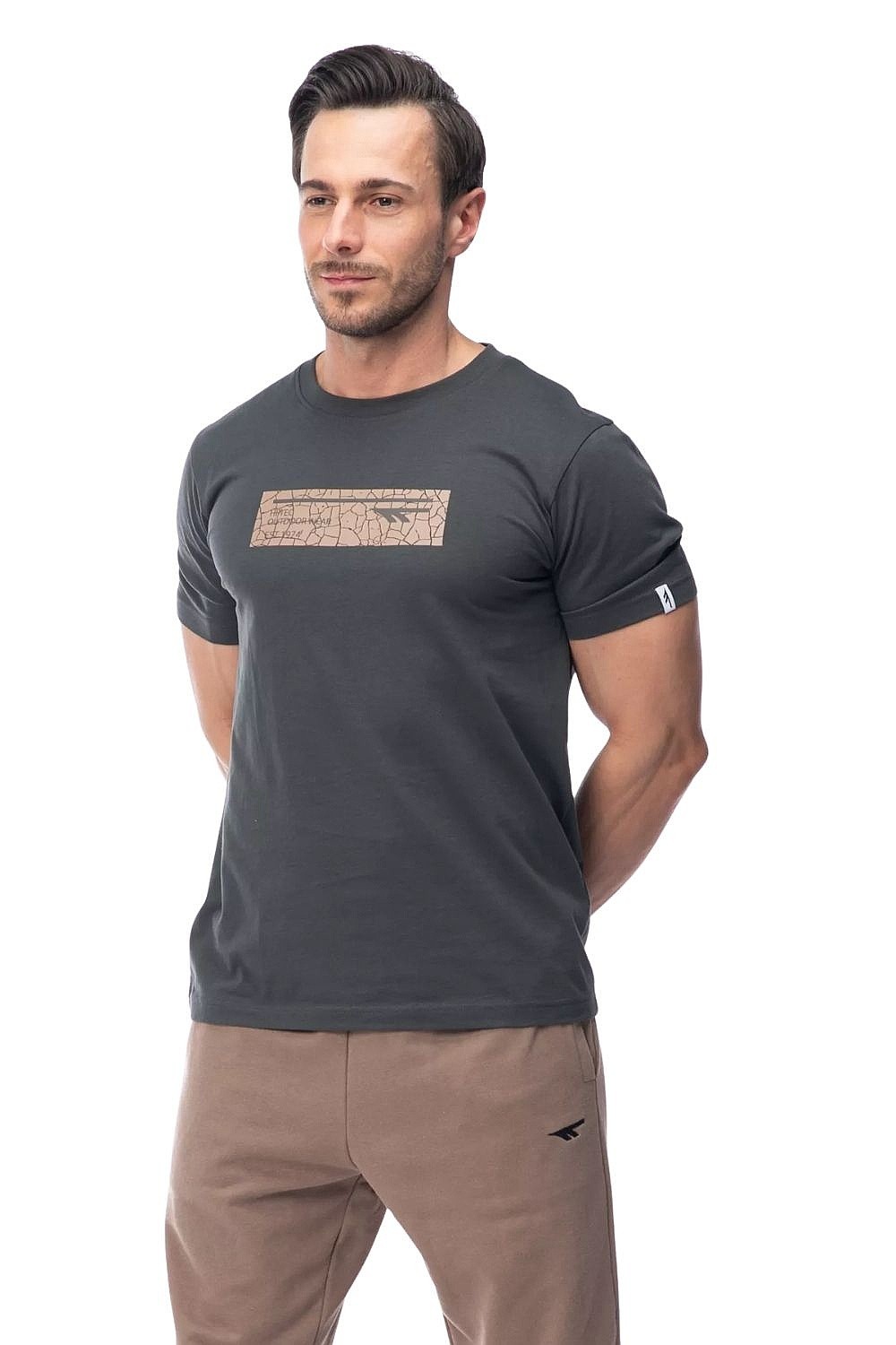 T-shirt Hi-Tec Hamiloni - Peat - men´s
