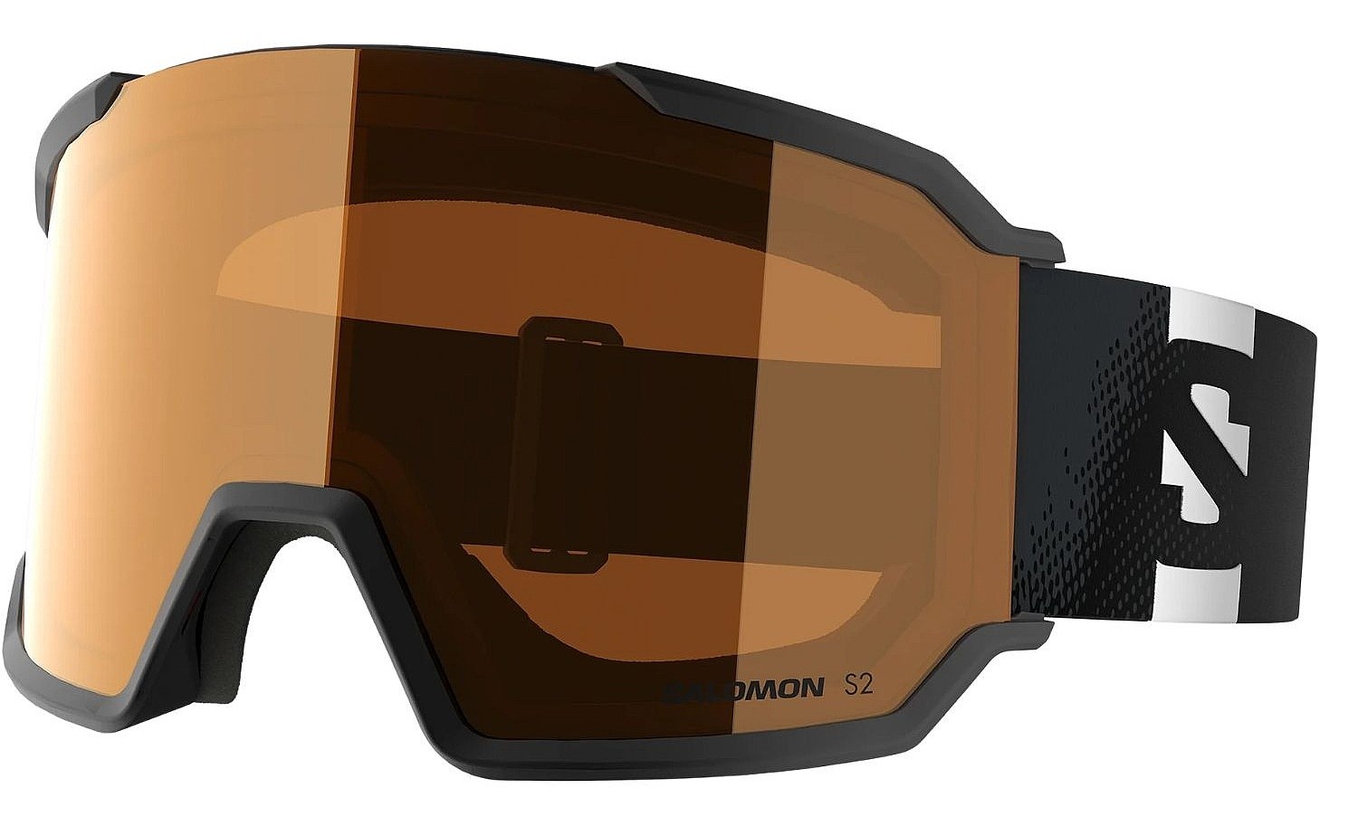 masque de ski  Salomon S/View 3 - Black/Tonic Orange