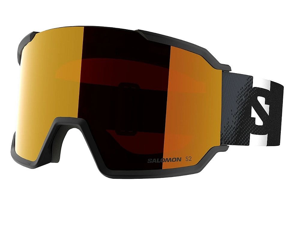 masque de ski  Salomon S/View 3 ML - Black/Mid Red