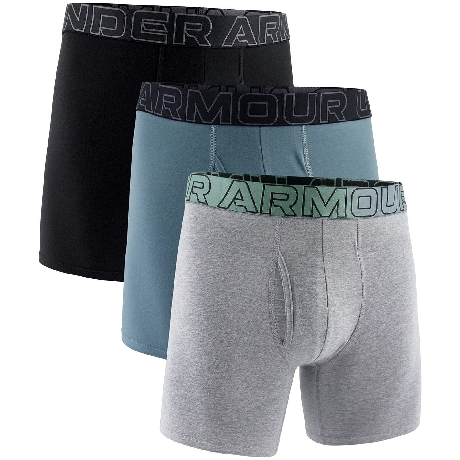 шорты Under Armour Perf Tech Cotton 6in 3 Pack - Steel Heather - men´s