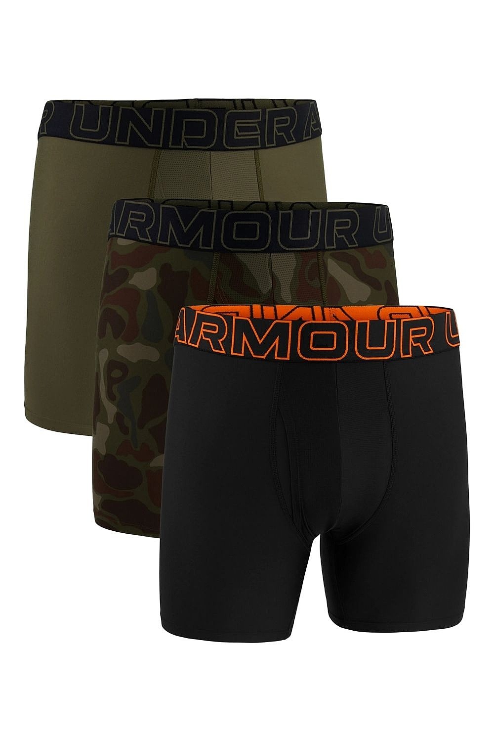 Boxershorts Under Armour Performance Tech 6in - Marine OD Green - men´s