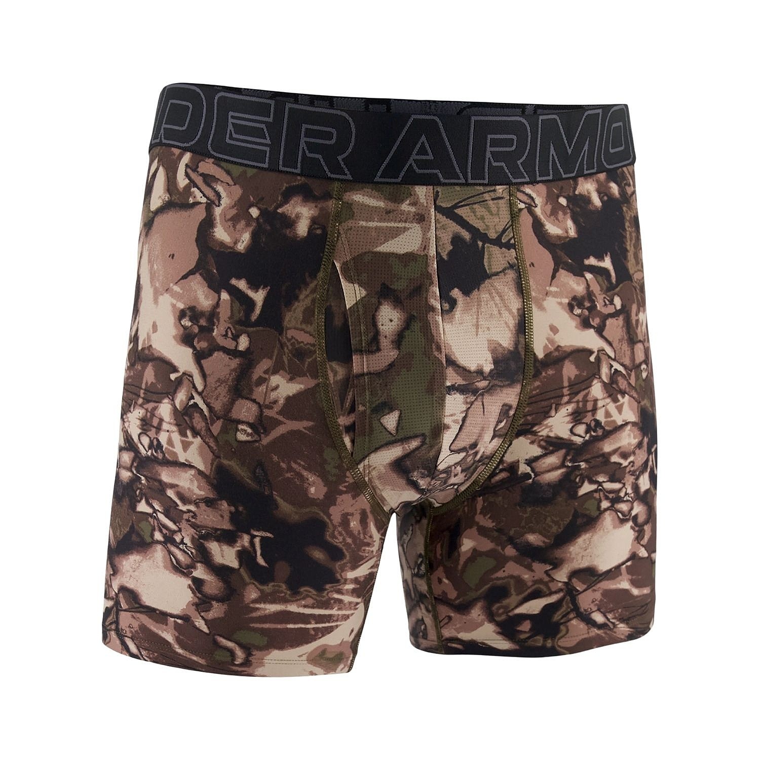 Boxershorts Under Armour Performance Tech Printed 6in - Marine OD Green/Castlerock - men´s