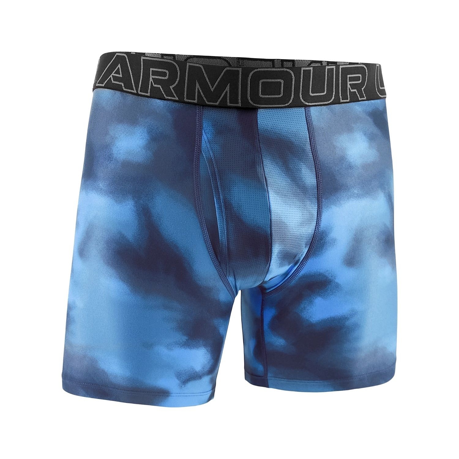 trenírky Under Armour Performance Tech Printed 6in - Blue Atlantis - men´s