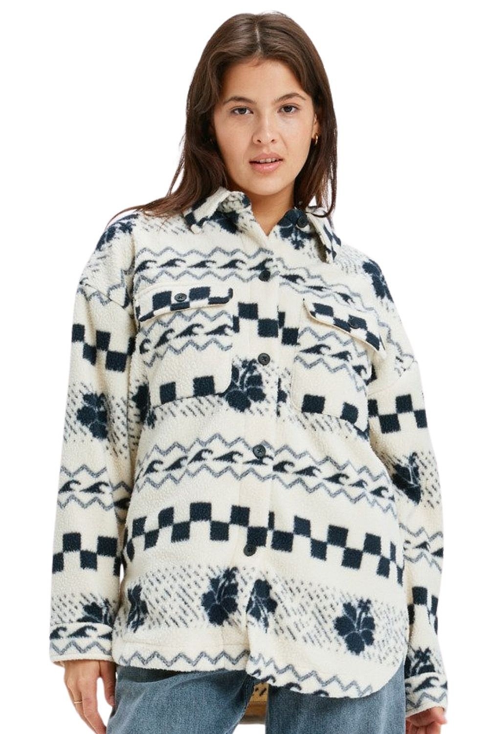 sweat-shirt Roxy Morning Crush - TEC5/Parchment Morning Crush - women´s