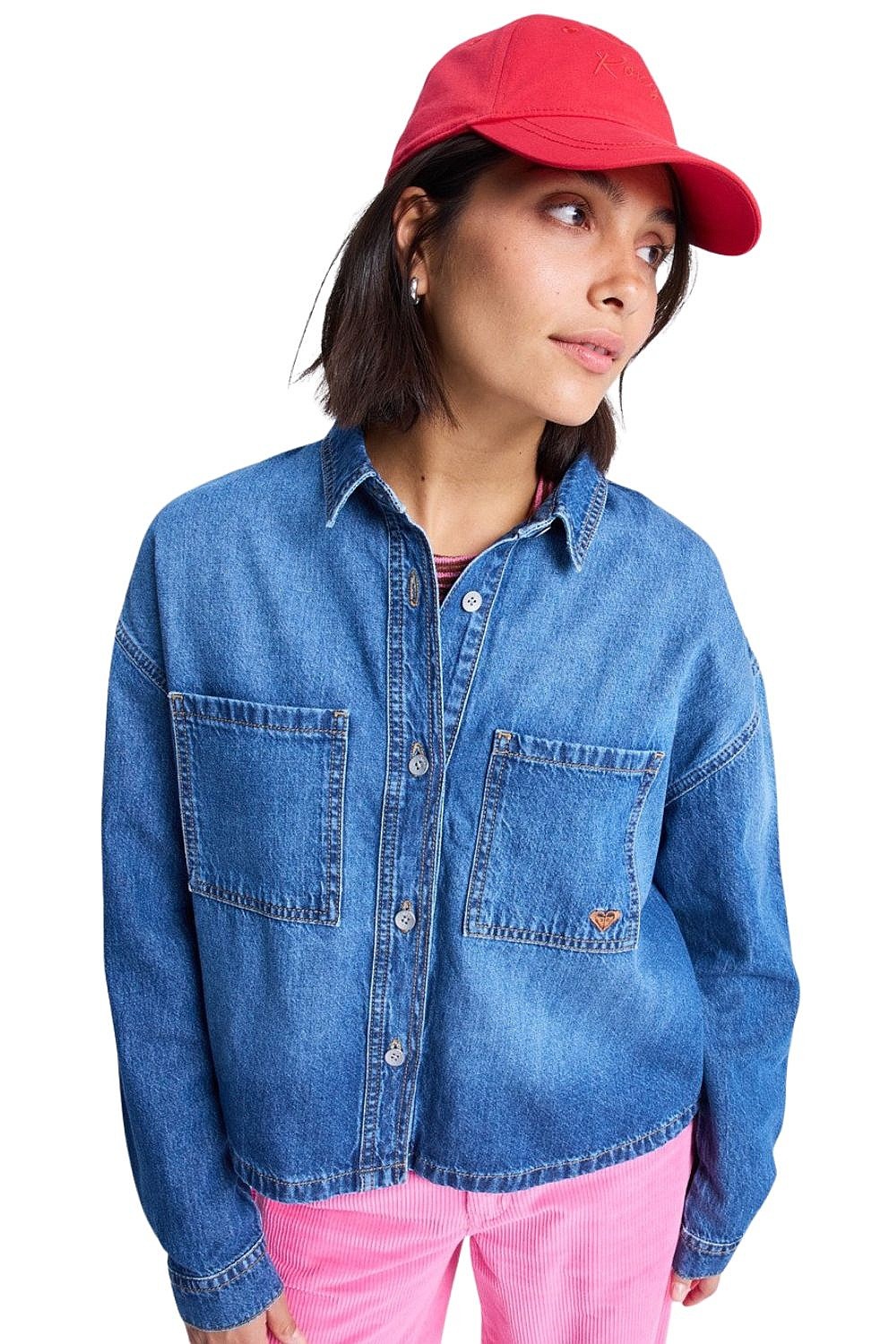 camisa Roxy Another Reflect LS - BMTW/Medium Blue - women´s