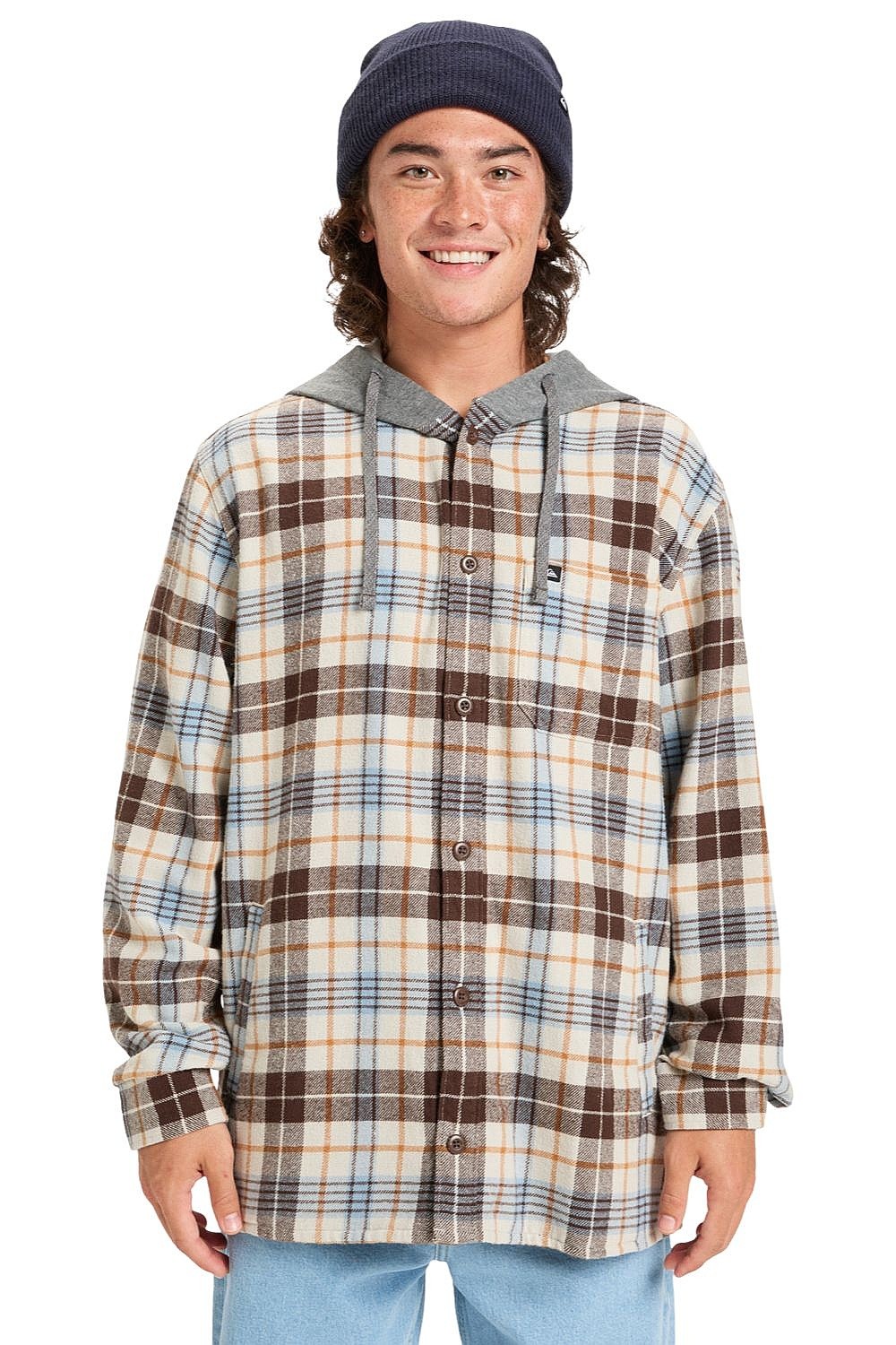 chemise Quiksilver Hooded Surf LS - SFQ1/Moonstruck Hooded - men´s