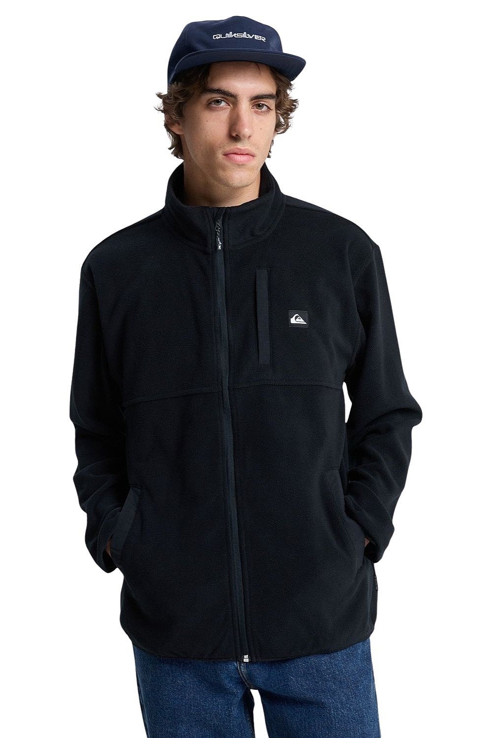 sweat-shirt Quiksilver No Destination Zip - KVJ0/Black - men´s