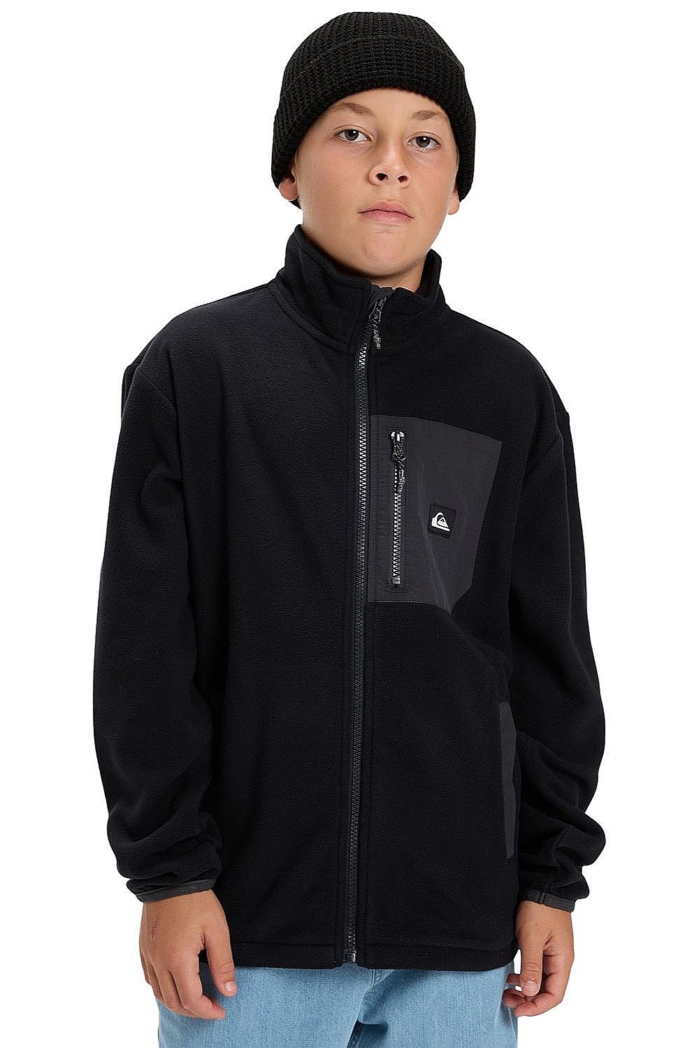 sweat-shirt Quiksilver Ice Fields Zip - KVJ0/Black - boy´s