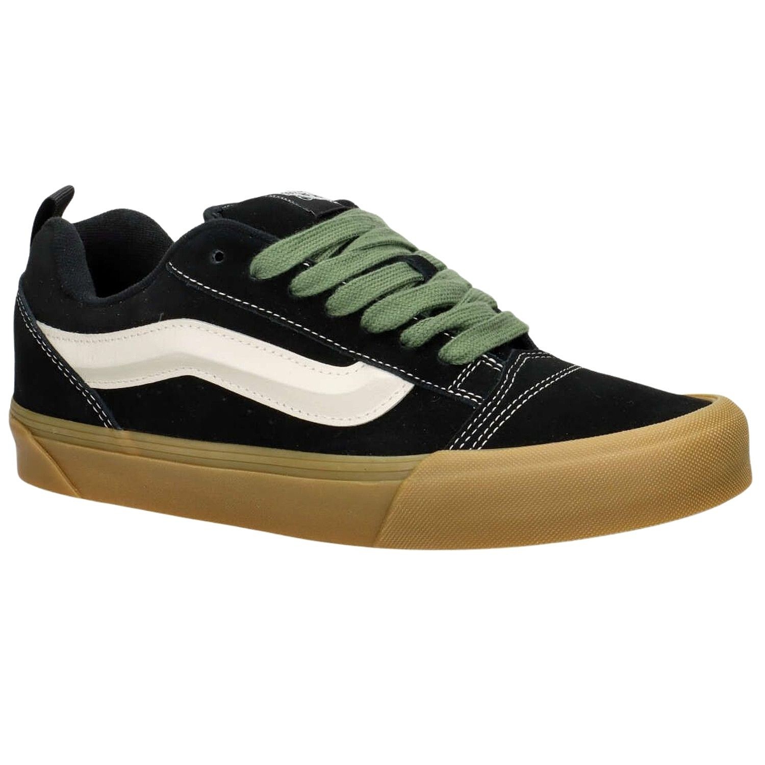 chaussures Vans Knu Skool - Pop Black/Green