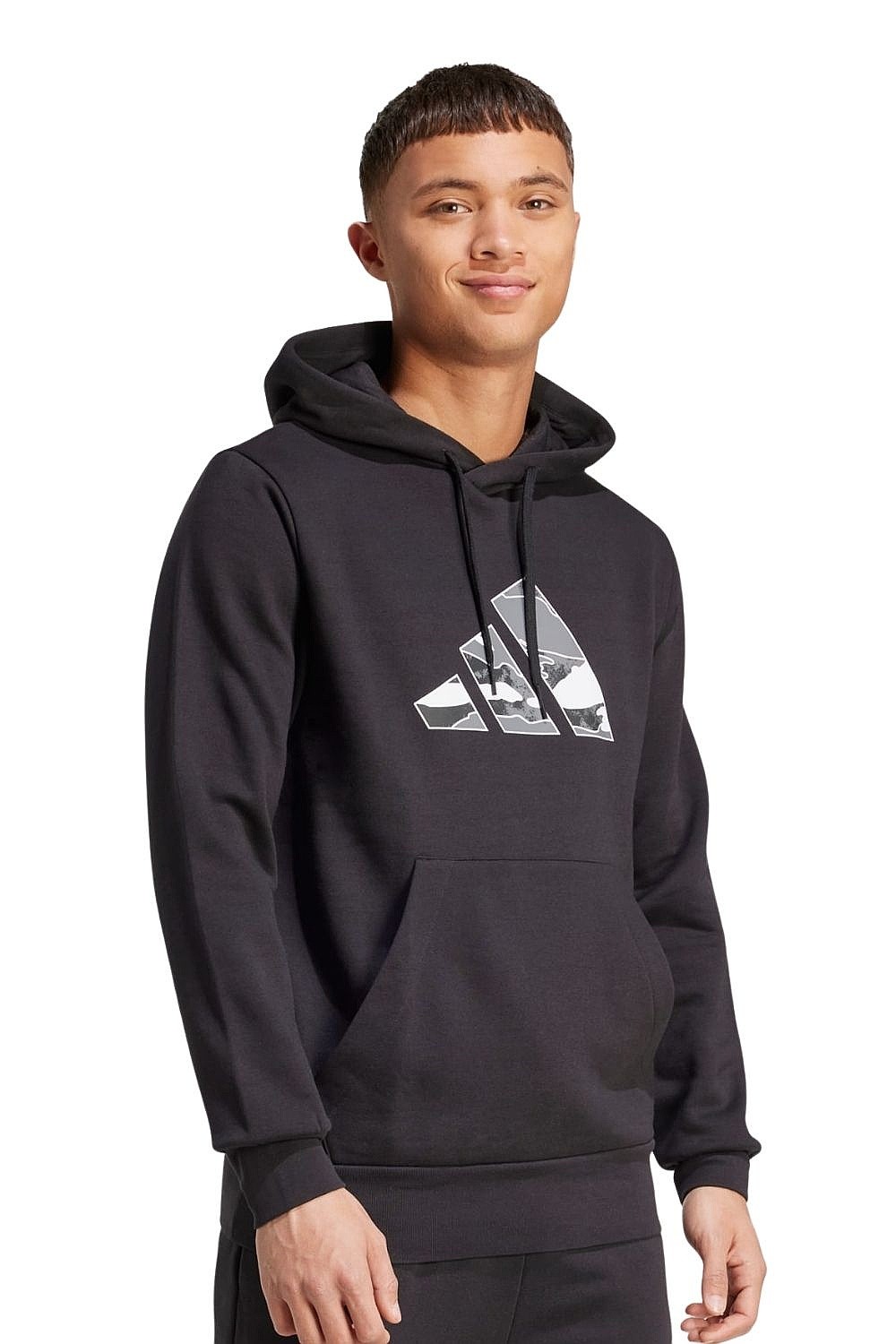 sweat-shirt adidas Performance Camo 3B Hoodie - Black - men´s