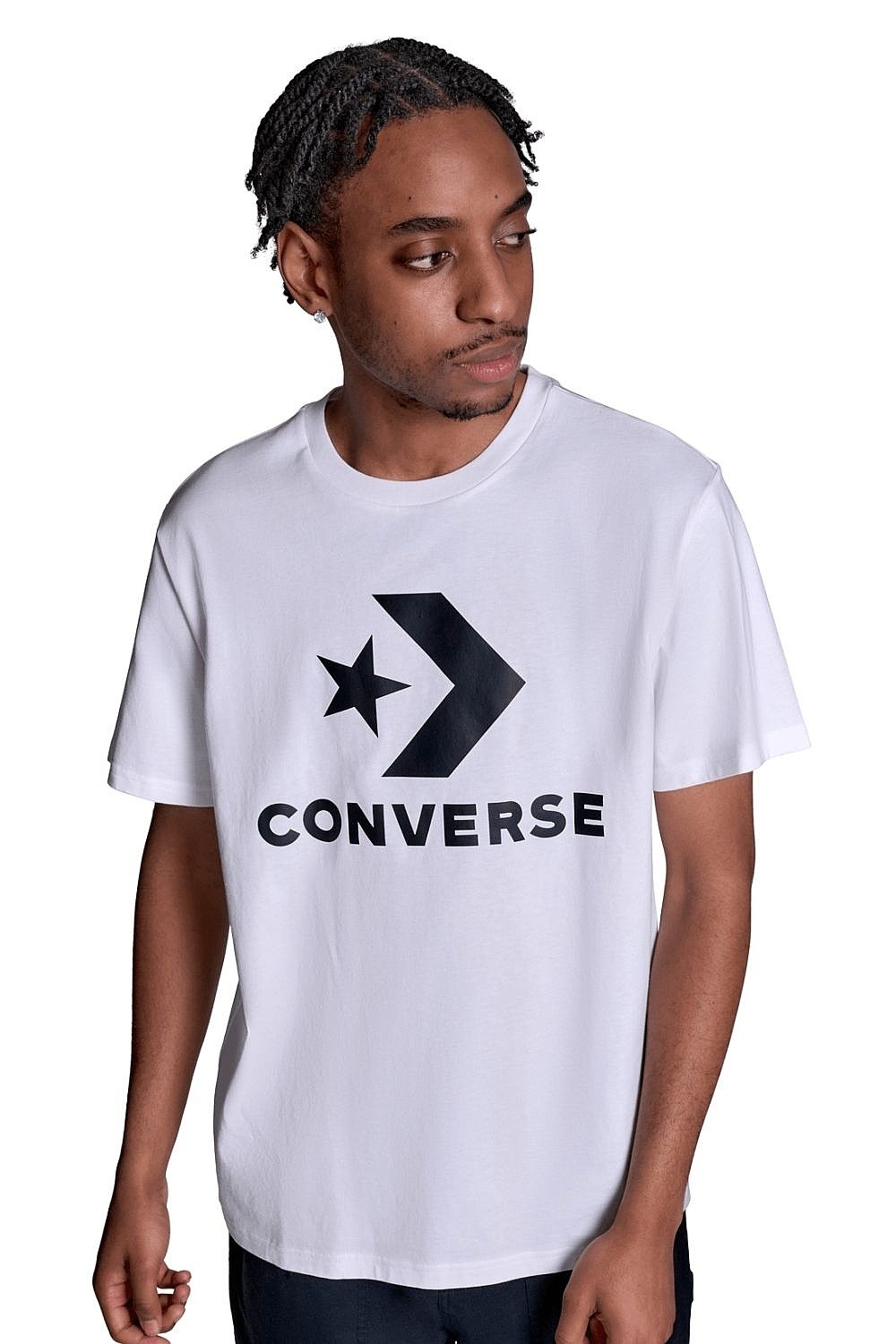 tričko Converse Standard Fit Center Front Large Logo Star/CVM5T458 - WHT/White 10A