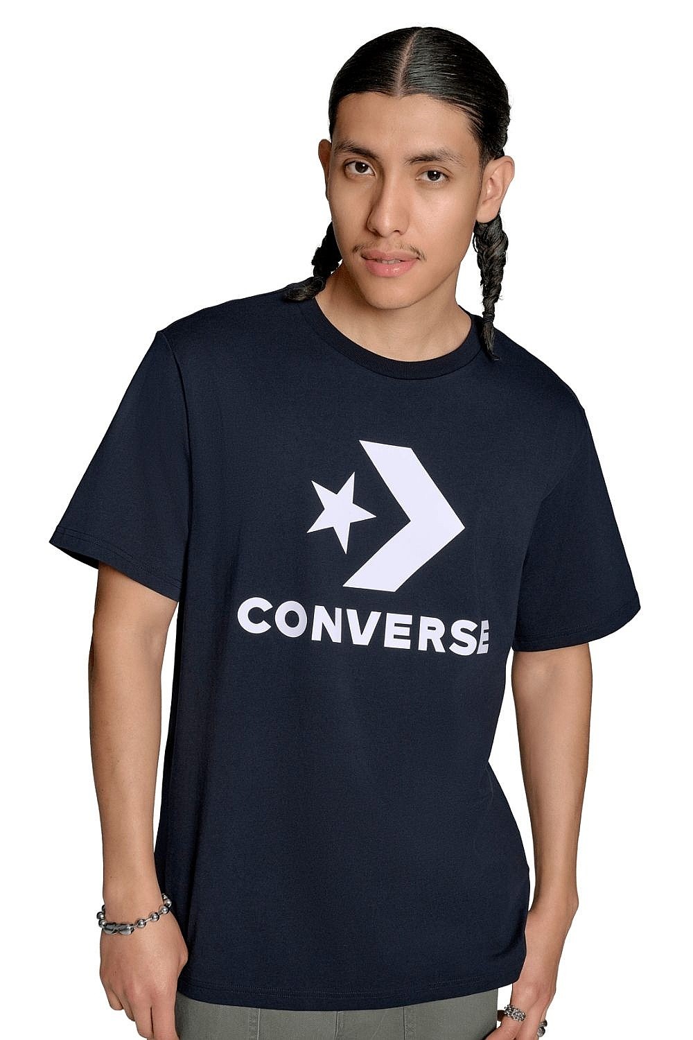 tričko Converse Standard Fit Center Front Large Logo Star/CVM5T458 - BLK/Converse Black - men´s