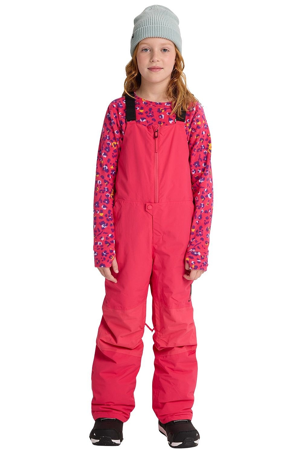 nohavice Burton Skylar Bib 2L - Azalea Pink - unisex junior