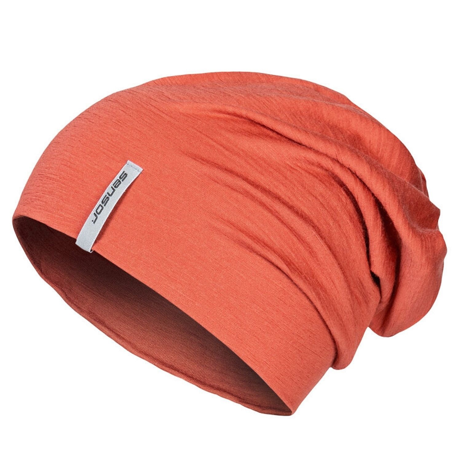 čepice Sensor Merino Active - Terracotta