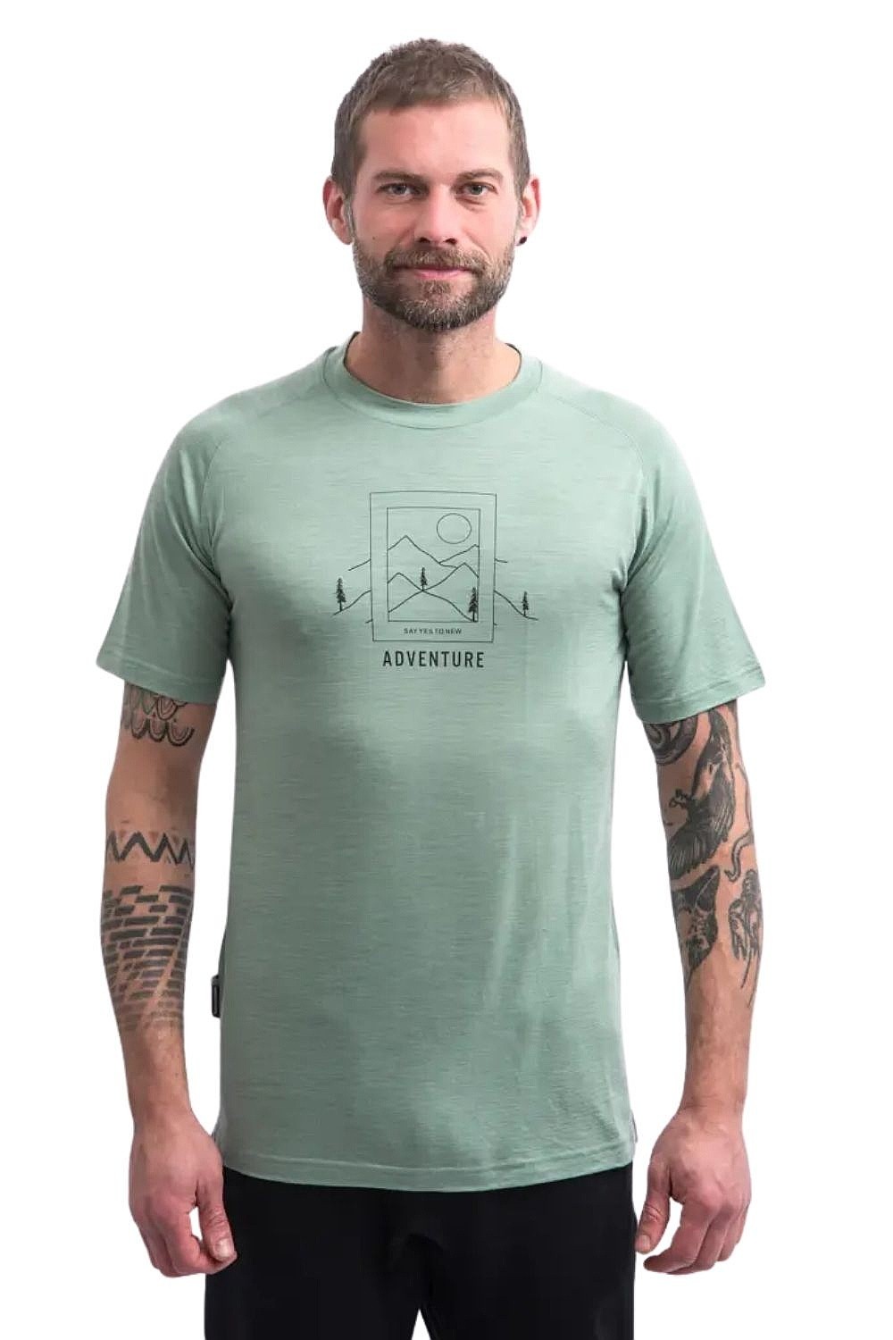 T-shirt Sensor Merino Air Say Yes - Basil Green - men´s