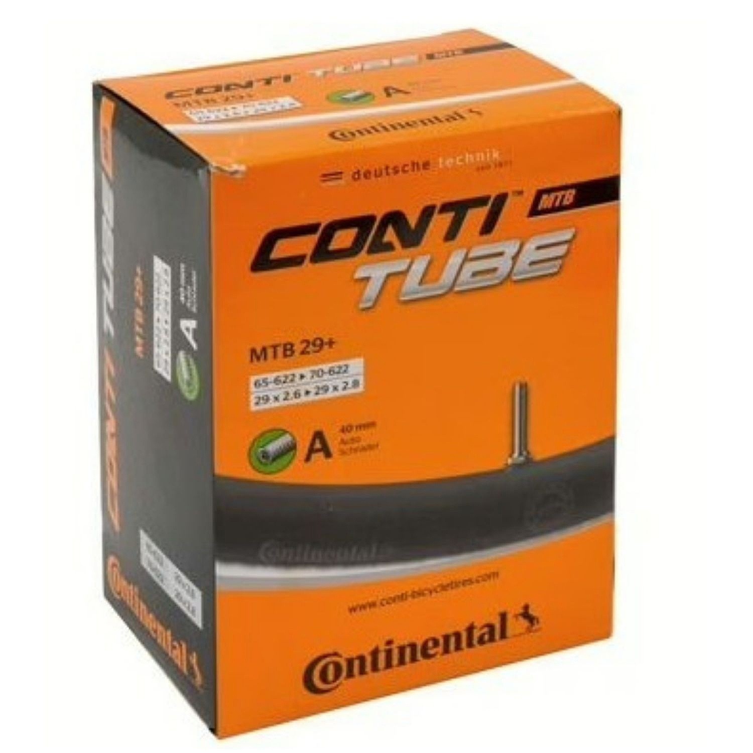 chambre à air Continental MTB Plus 29"x2.6"-2.8" AV 40mm - 0180031/Black