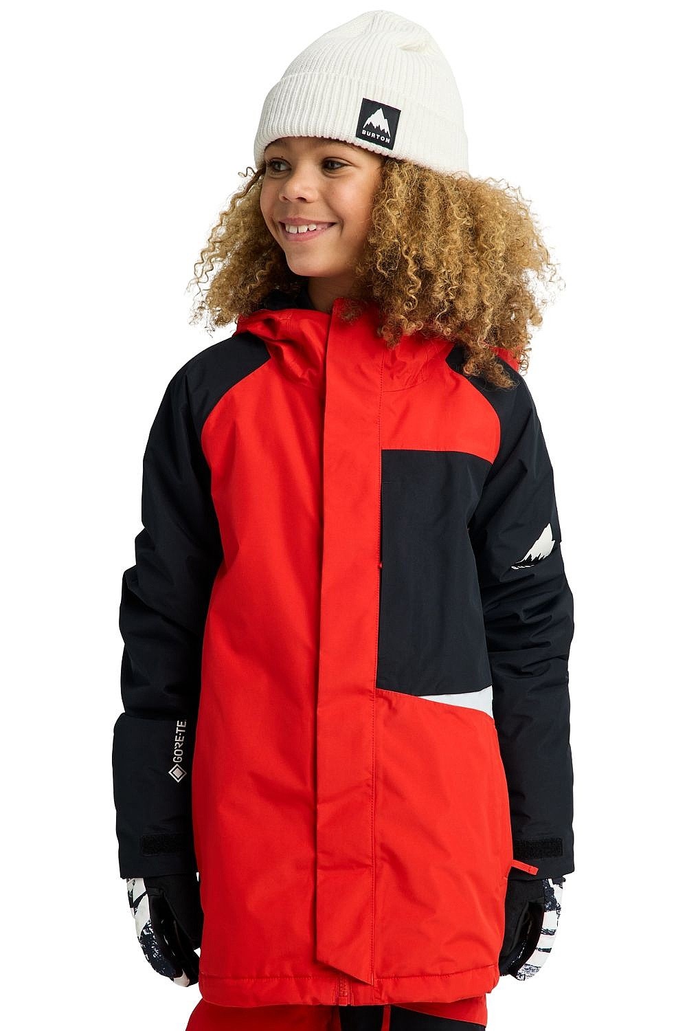 bunda Burton Powline Gore-Tex 2L - Flame Scarlet/True Black - unisex junior