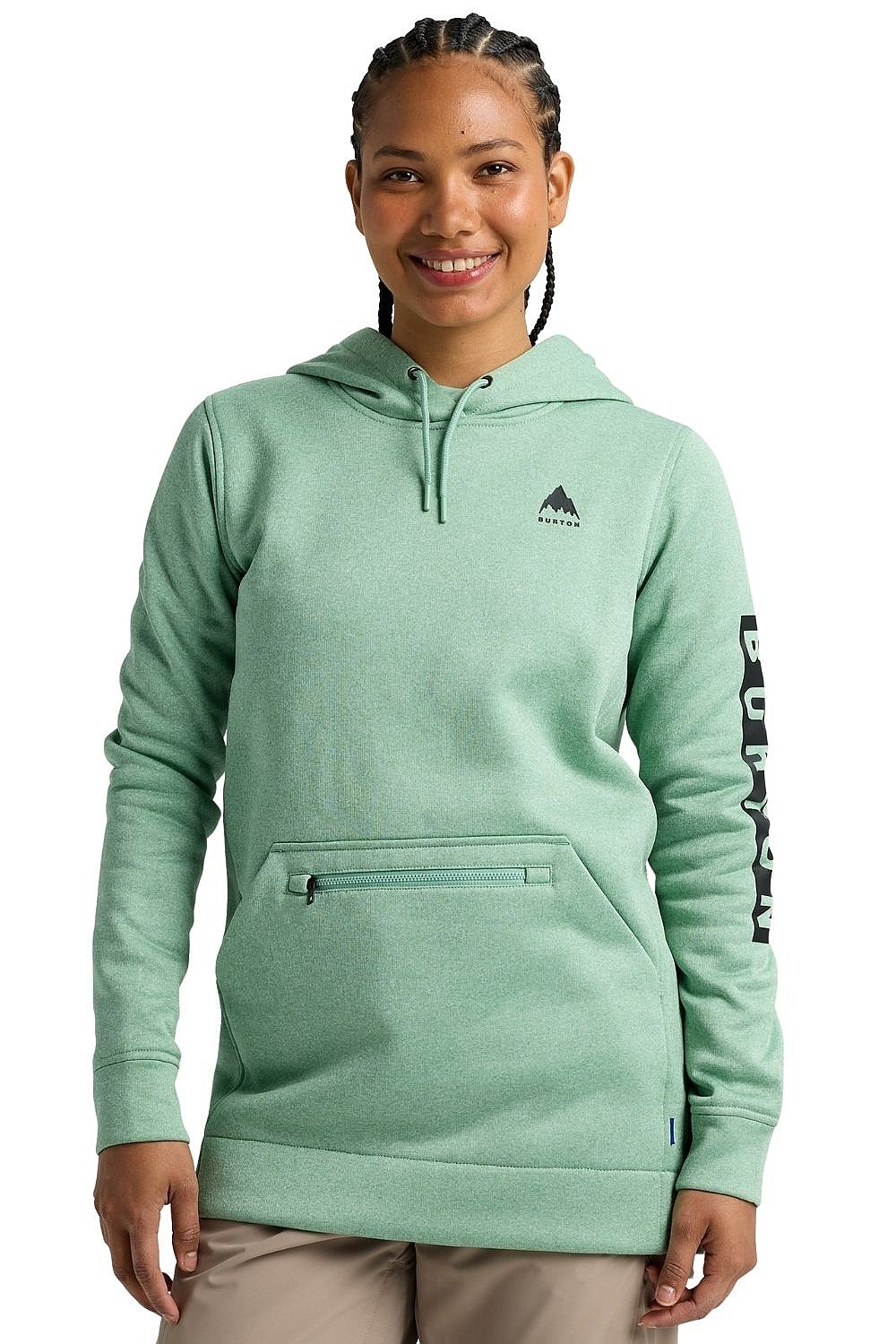 sudadera Burton Oak Long Pullover - Soft Sage Heather - women´s