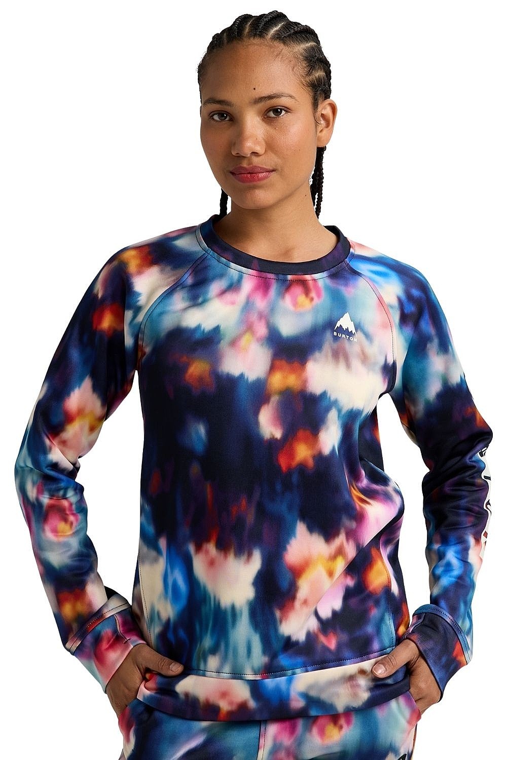 mikina Burton Oak Crew - Floral Blur - women´s