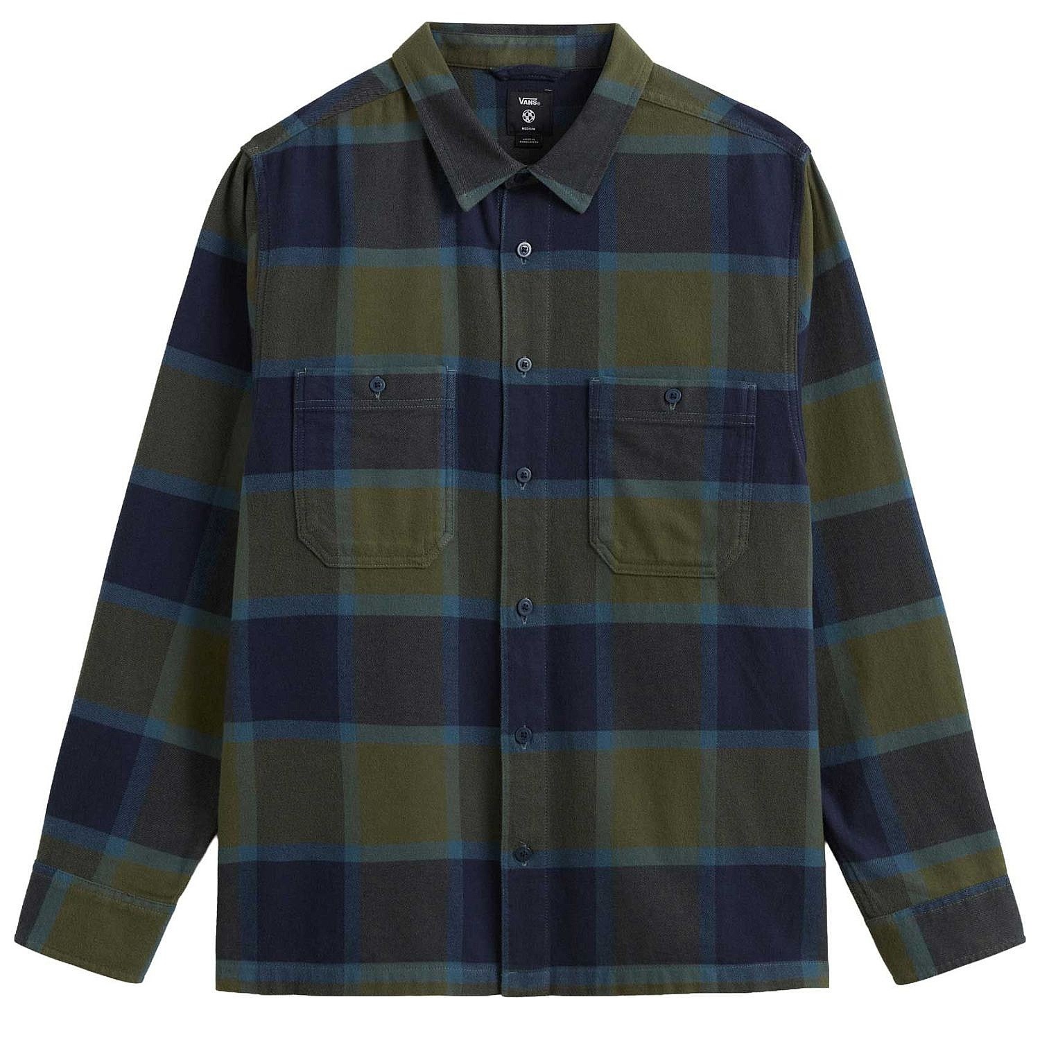 рубашка Vans Larkspur Plaid Flannel LS - Grape Leaf/Parisian Night - men´s