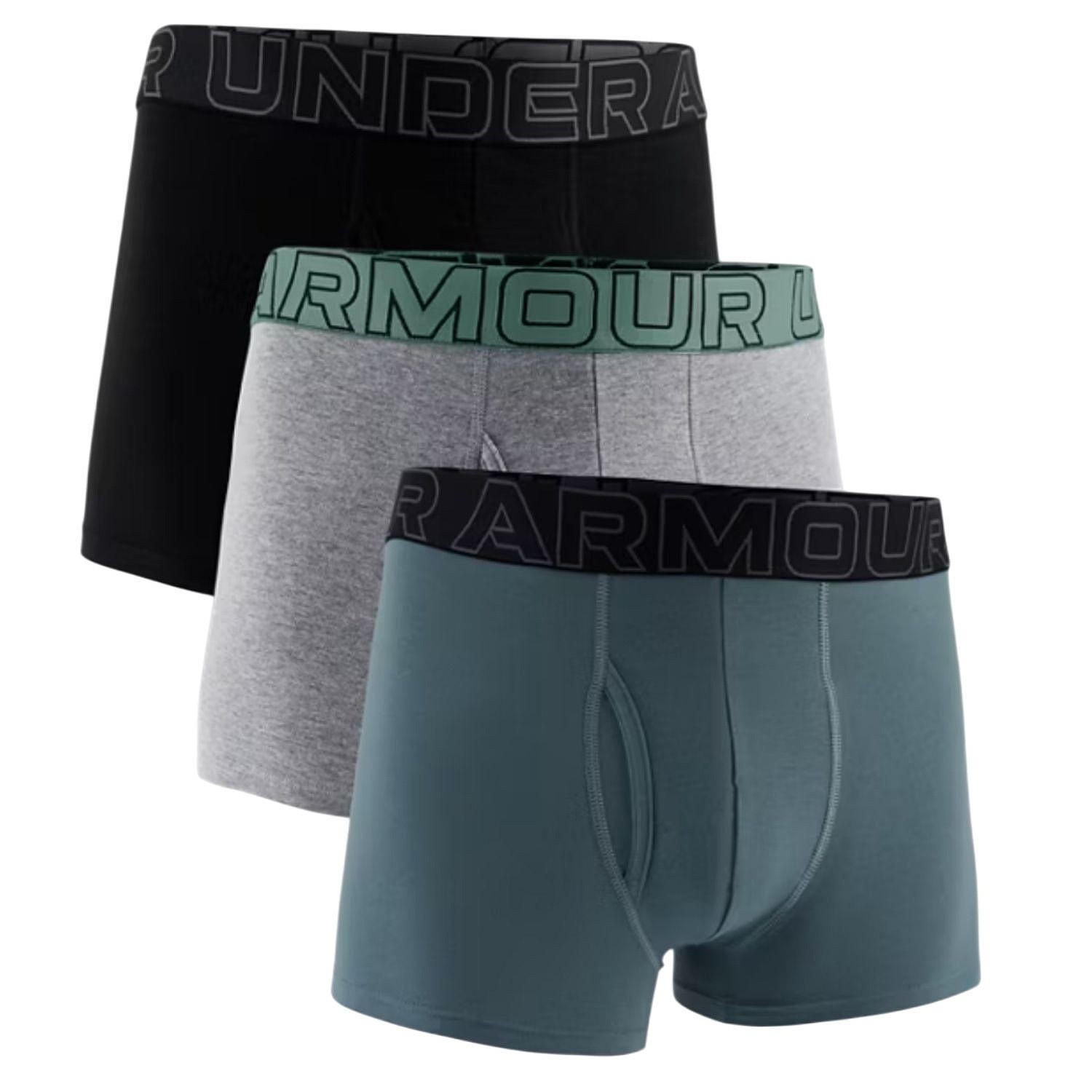 шорты Under Armour Performance Cotton 3in 3 Pack - Steel Heather - men´s
