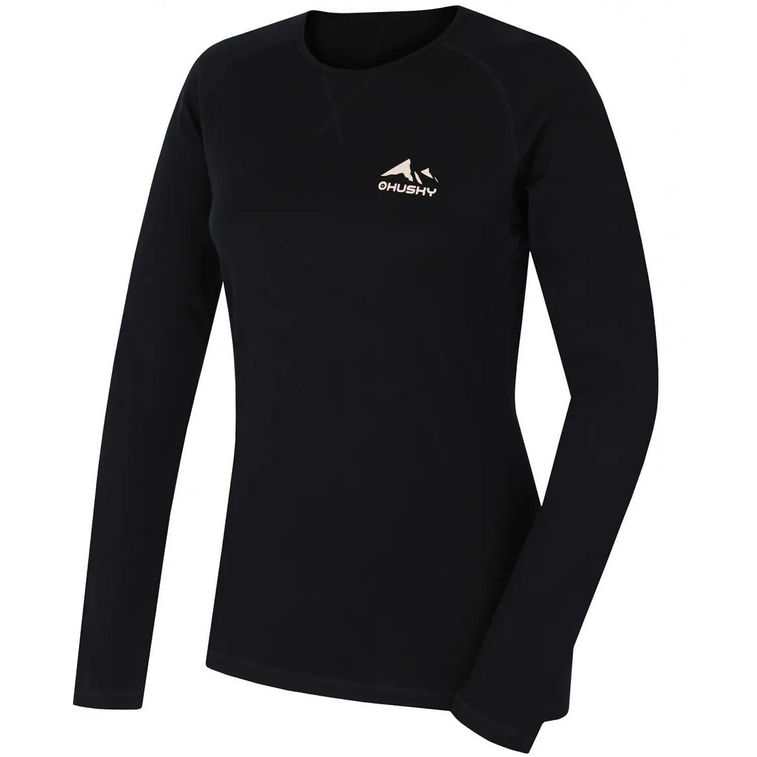 T-shirt Husky Merino Merow LS - Black - women´s