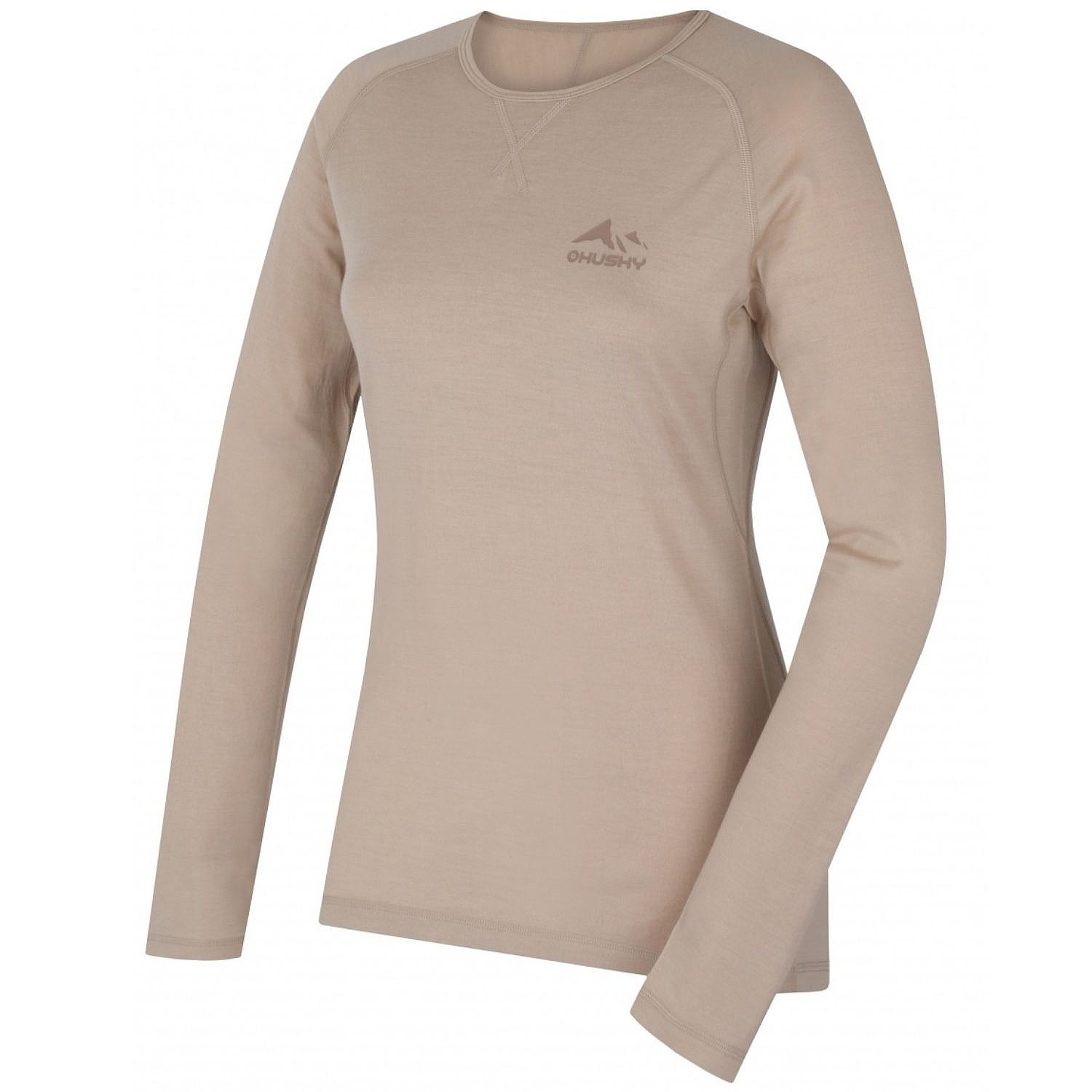 tričko Husky Merino Merow LS - Beige - women´s