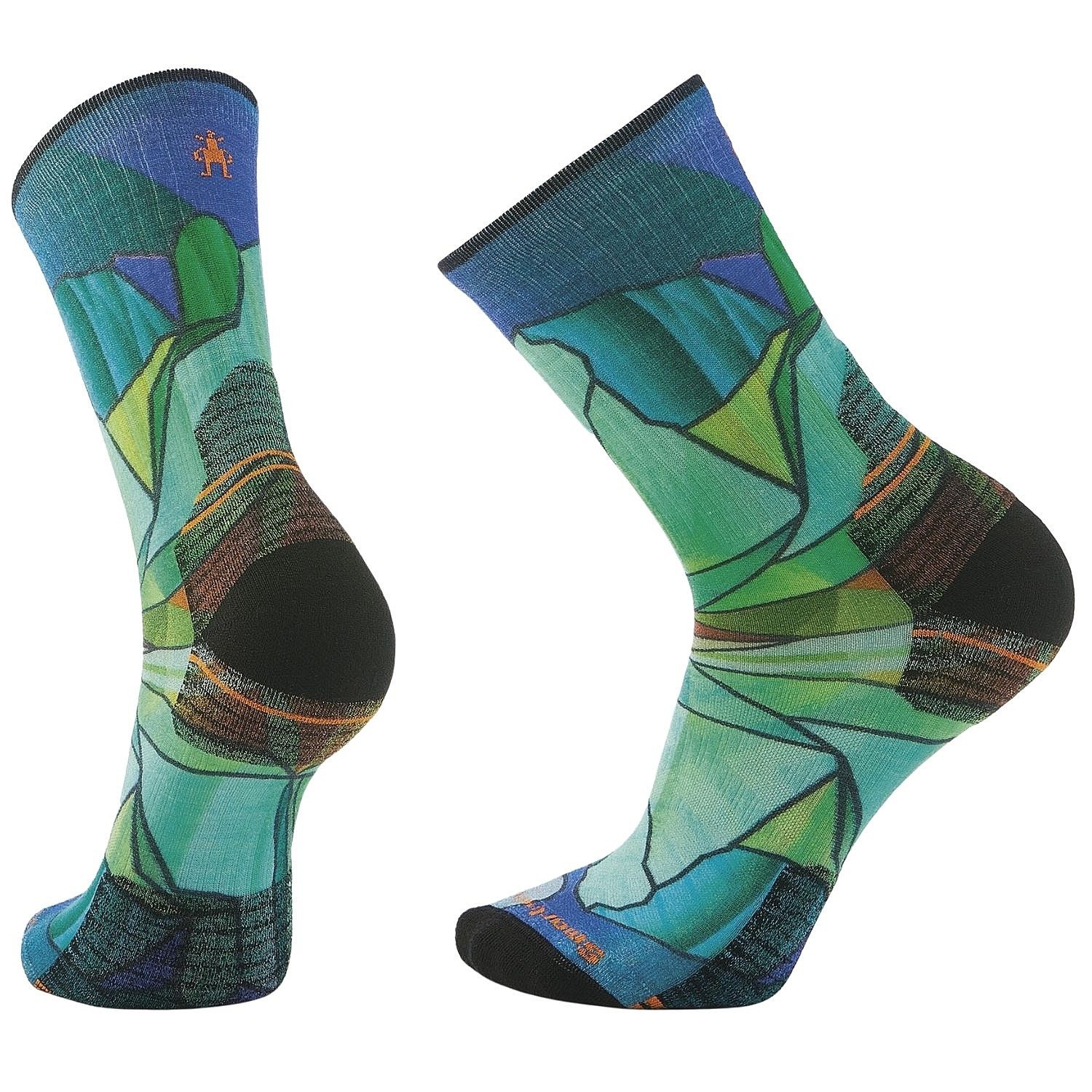 skarpety Smartwool Hike Targeted Cushion Mirror Mountain Print - Capri