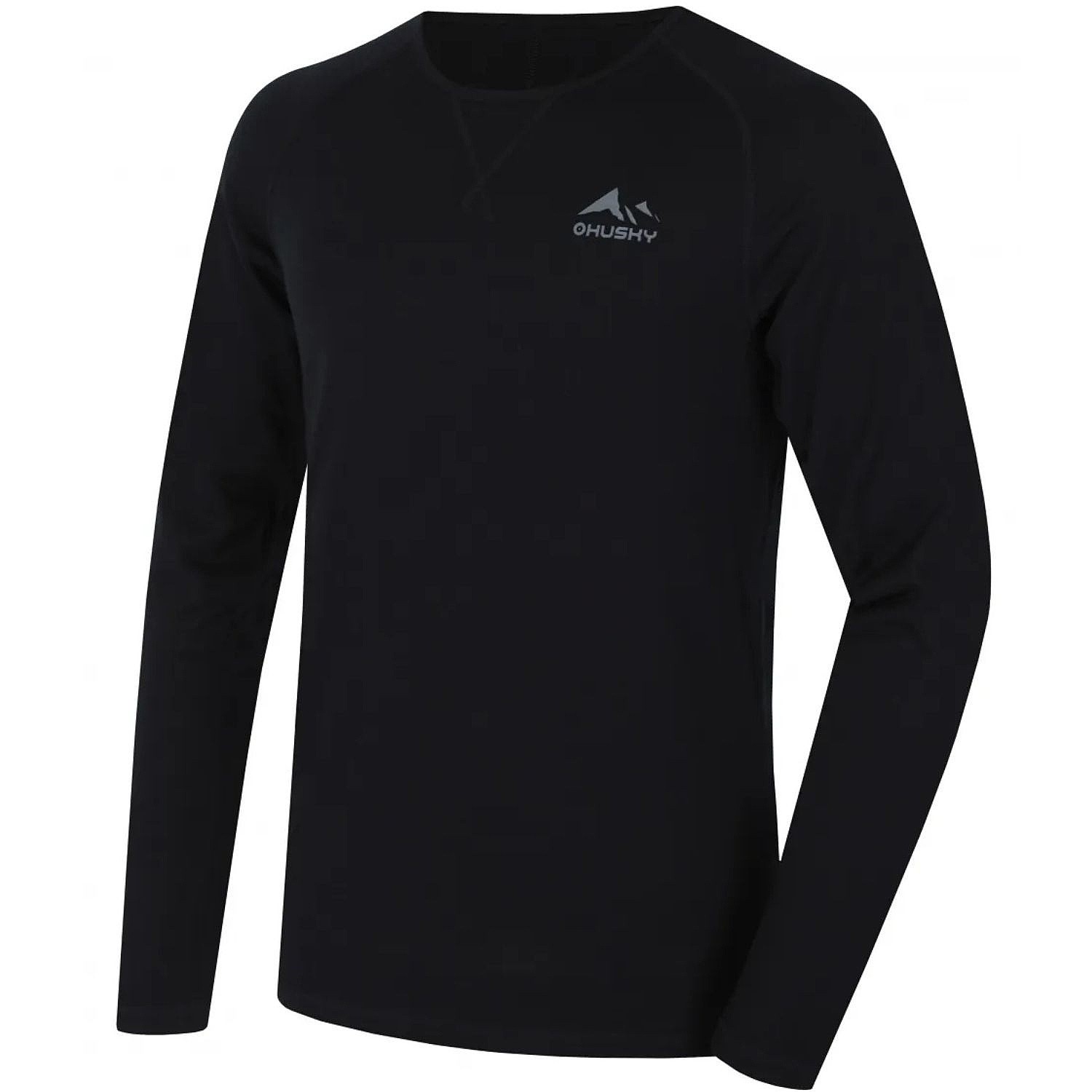 T-Shirt Husky Merino Merow LS - Black - men´s
