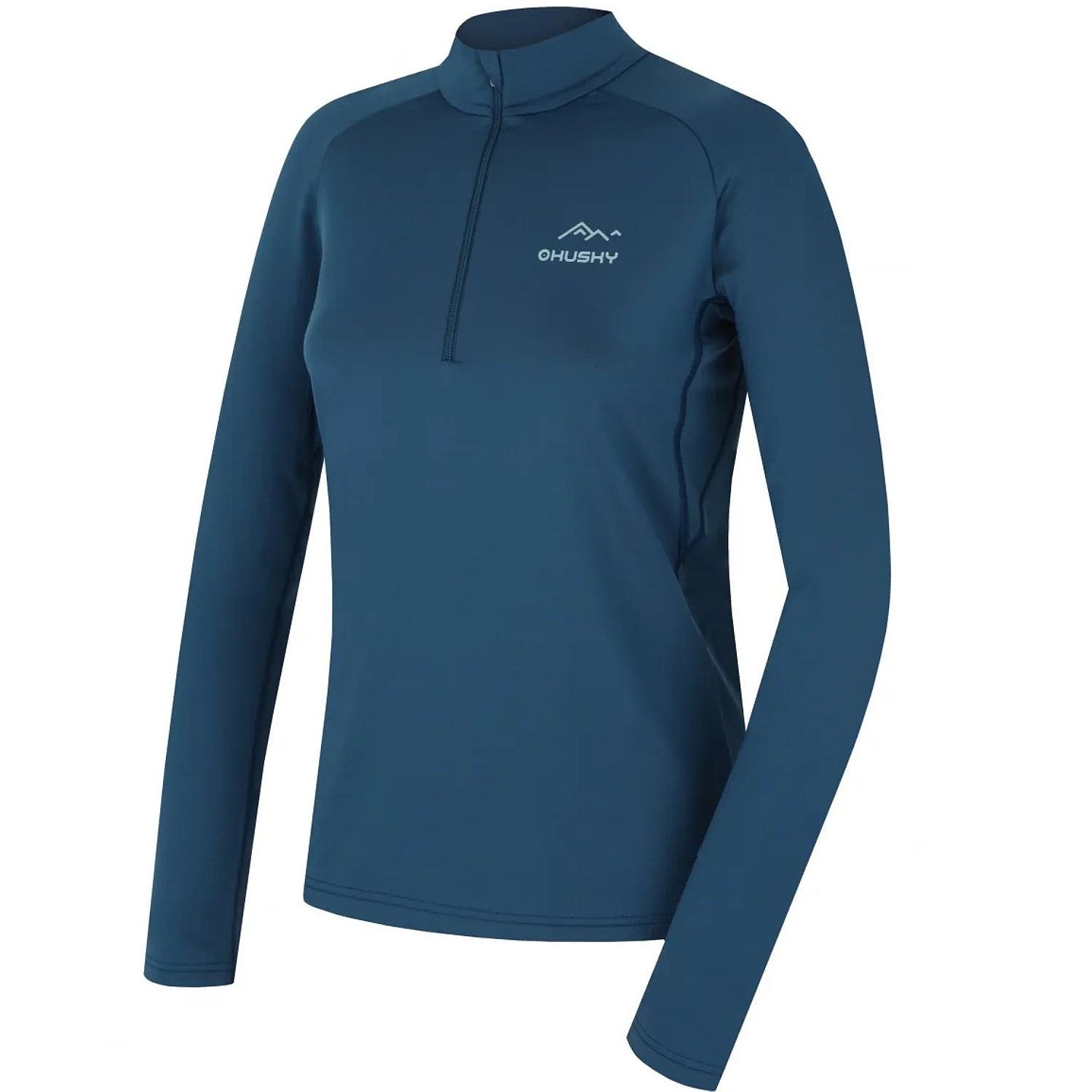 T-shirt Husky Active Winter Tromi Zip LS - Blue - women´s