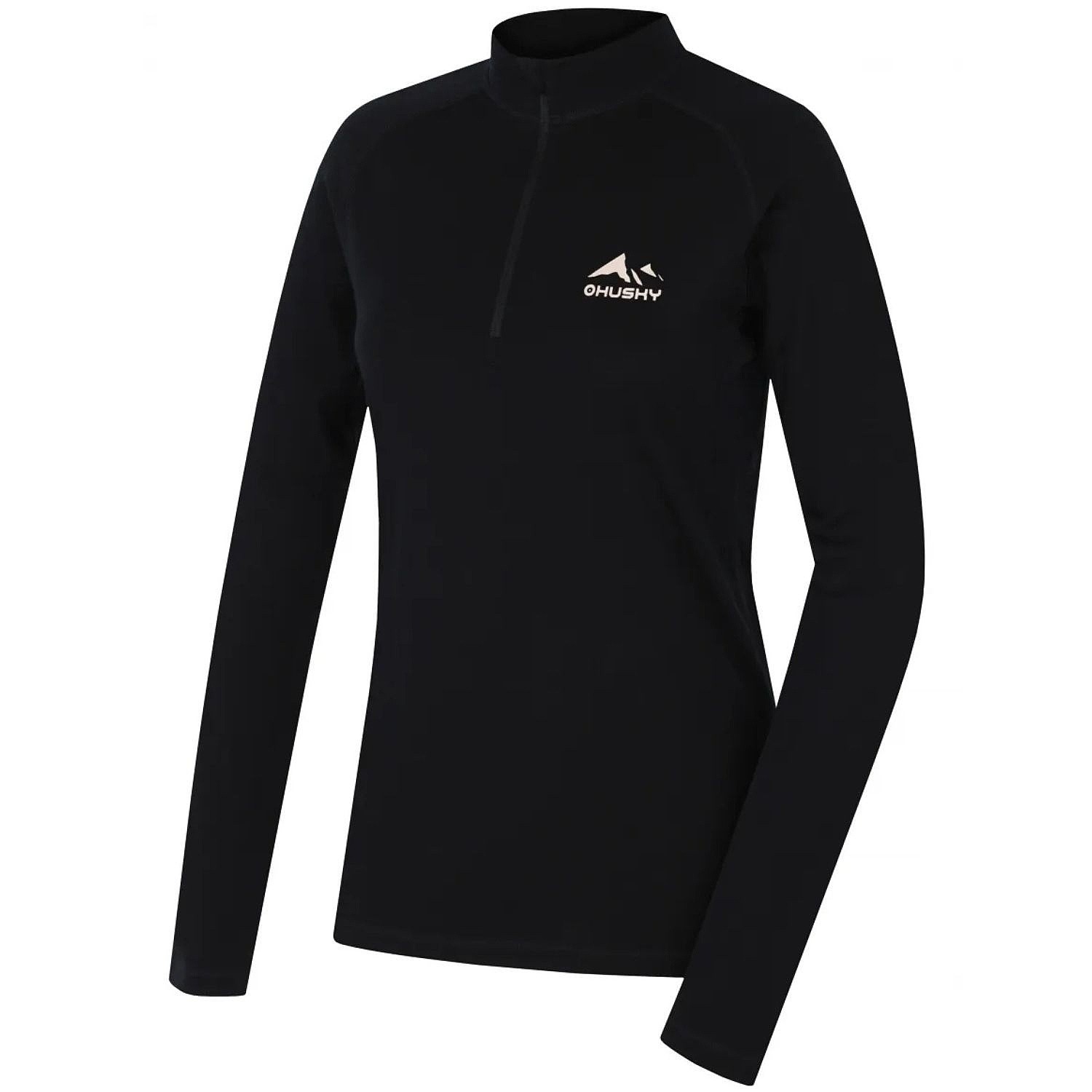 рубашка Husky Merino Merow Zip LS - Black - women´s