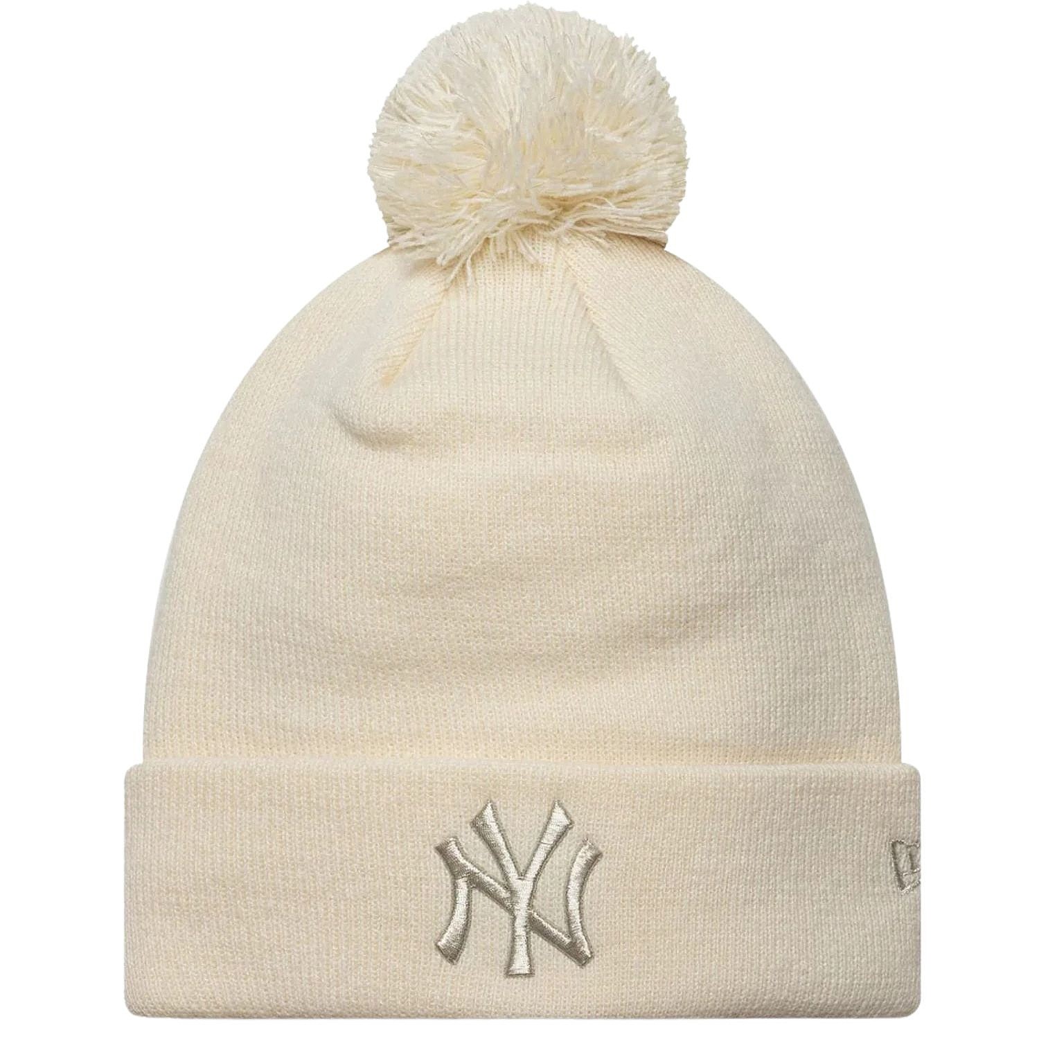 Mütze New Era Metallic Bobble MLB New York Yankees - Light Cream - women´s