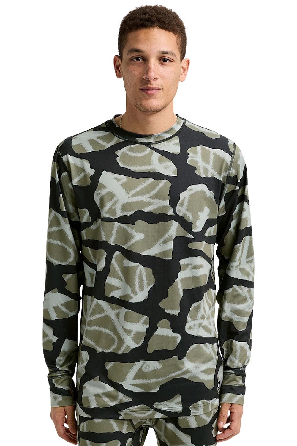 T-shirt Burton Midweight Crew LS - Graffiti Camo - men´s