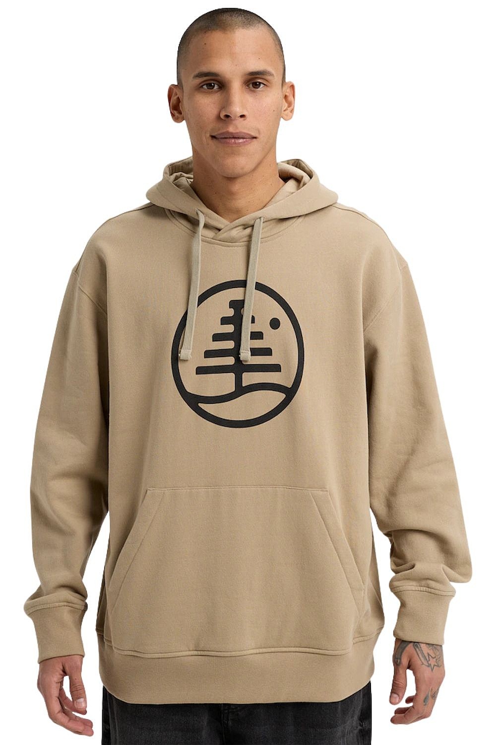 tréningfelső Burton Family Tree Pullover - Summit Taupe
