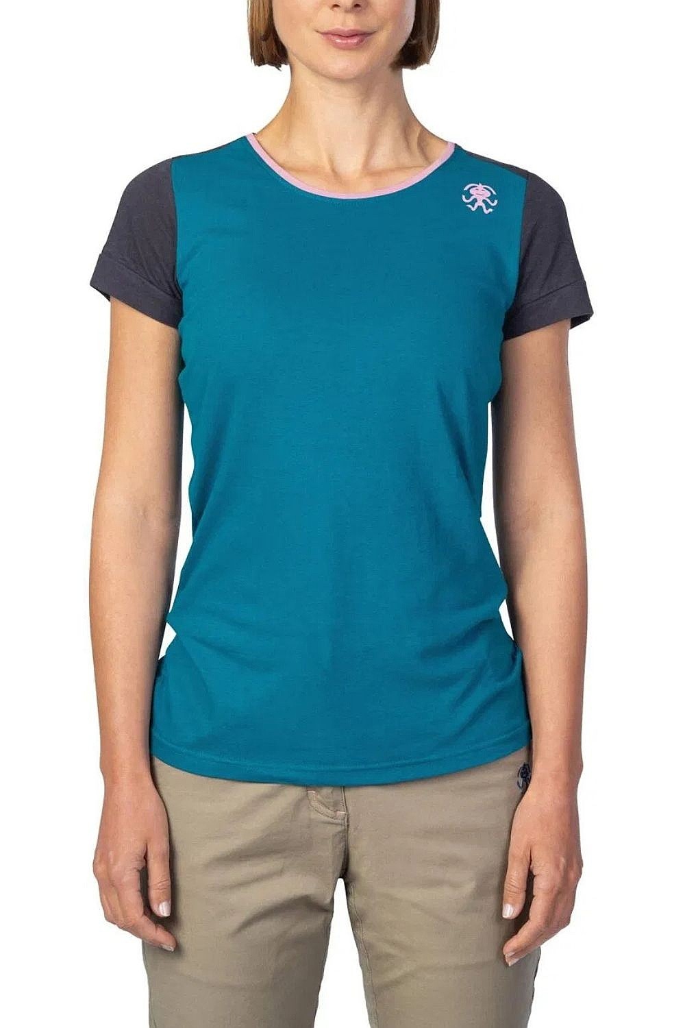 camisa Rafiki Chulilla - Crystal Teal/Graphite - women´s